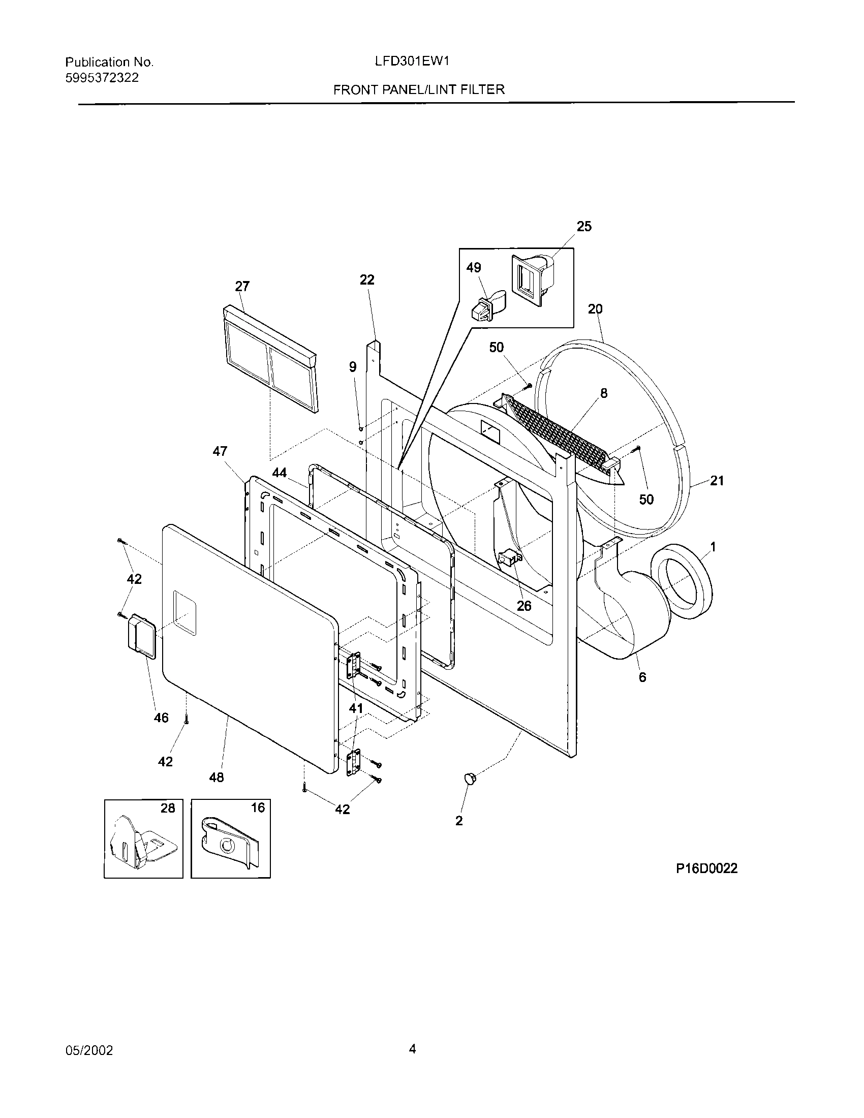 05 - FRONT PANEL/LINT FILTER