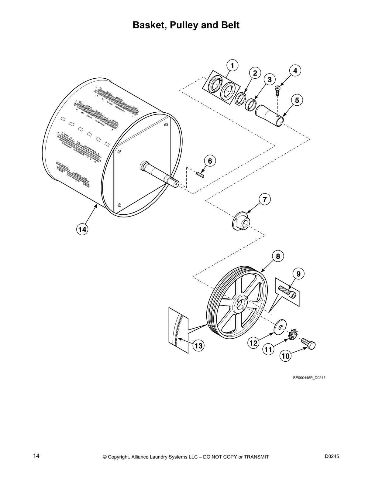 Basket, Pulley and Belt