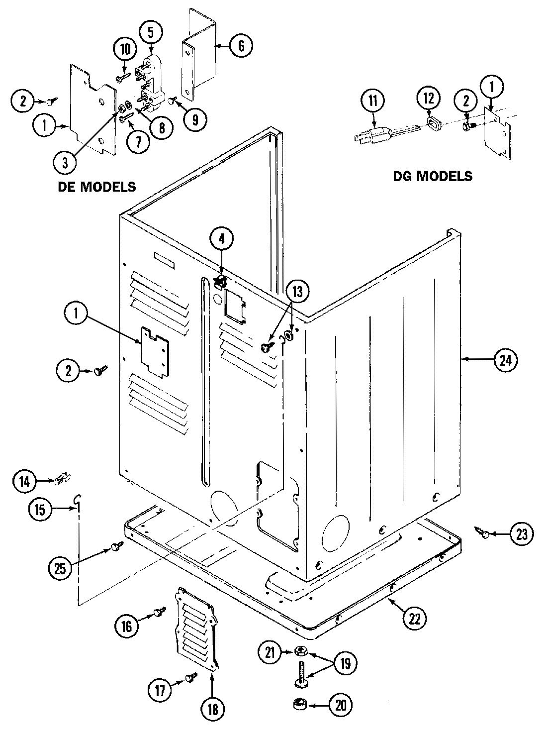 02 - CABINET-REAR (LDE7304AGM & LDG7304AGM)