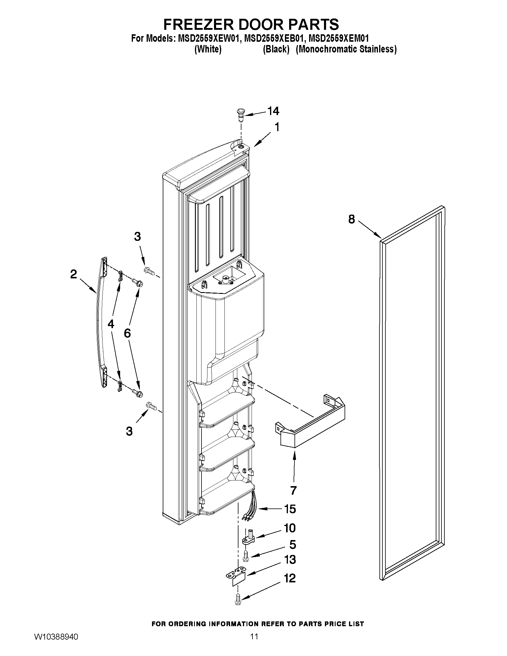 07 - FREEZER DOOR PARTS