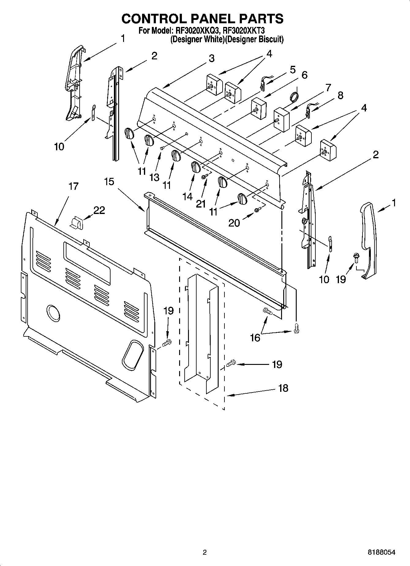 02 - CONTROL PANEL PARTS