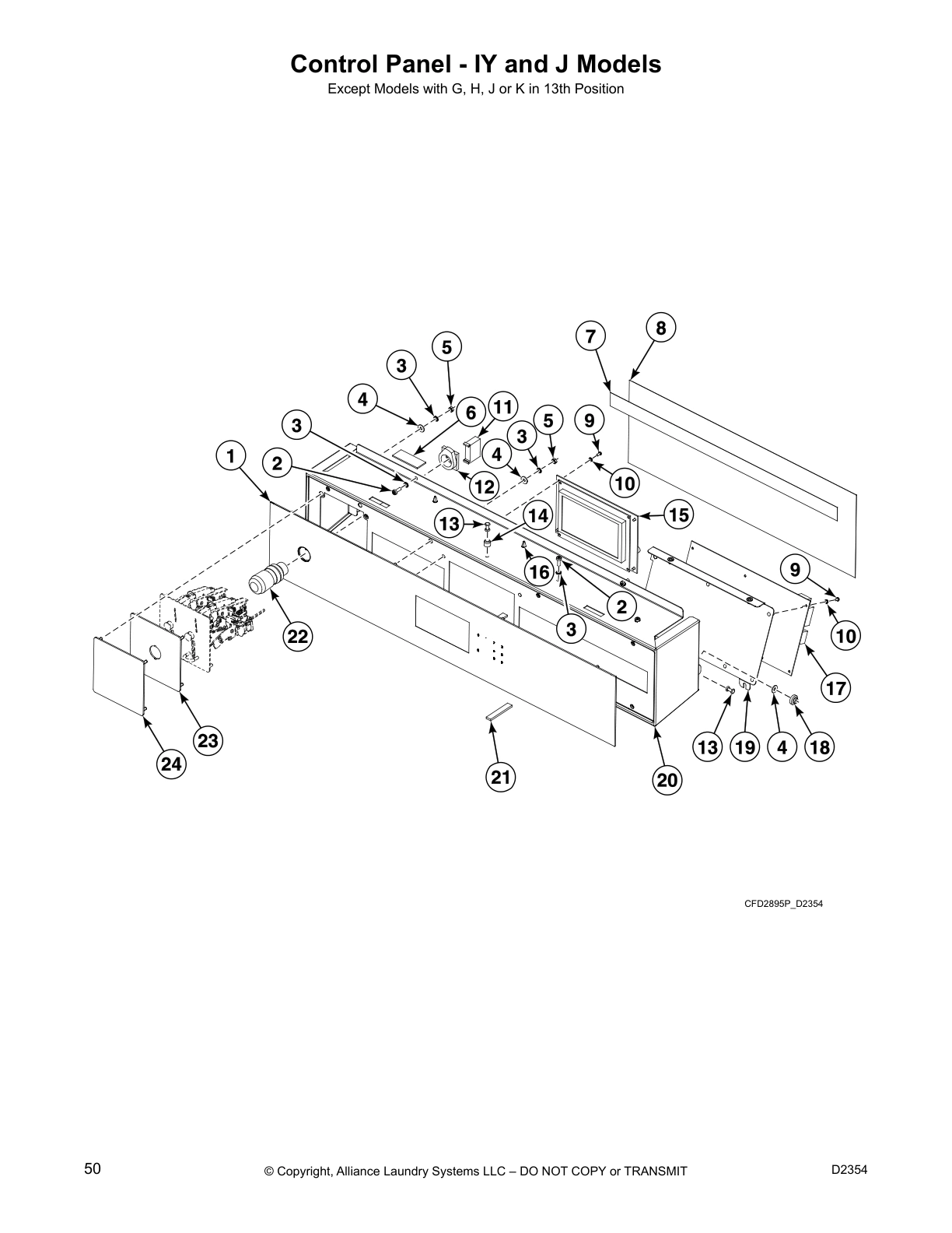 Control Panel - IY and J Models