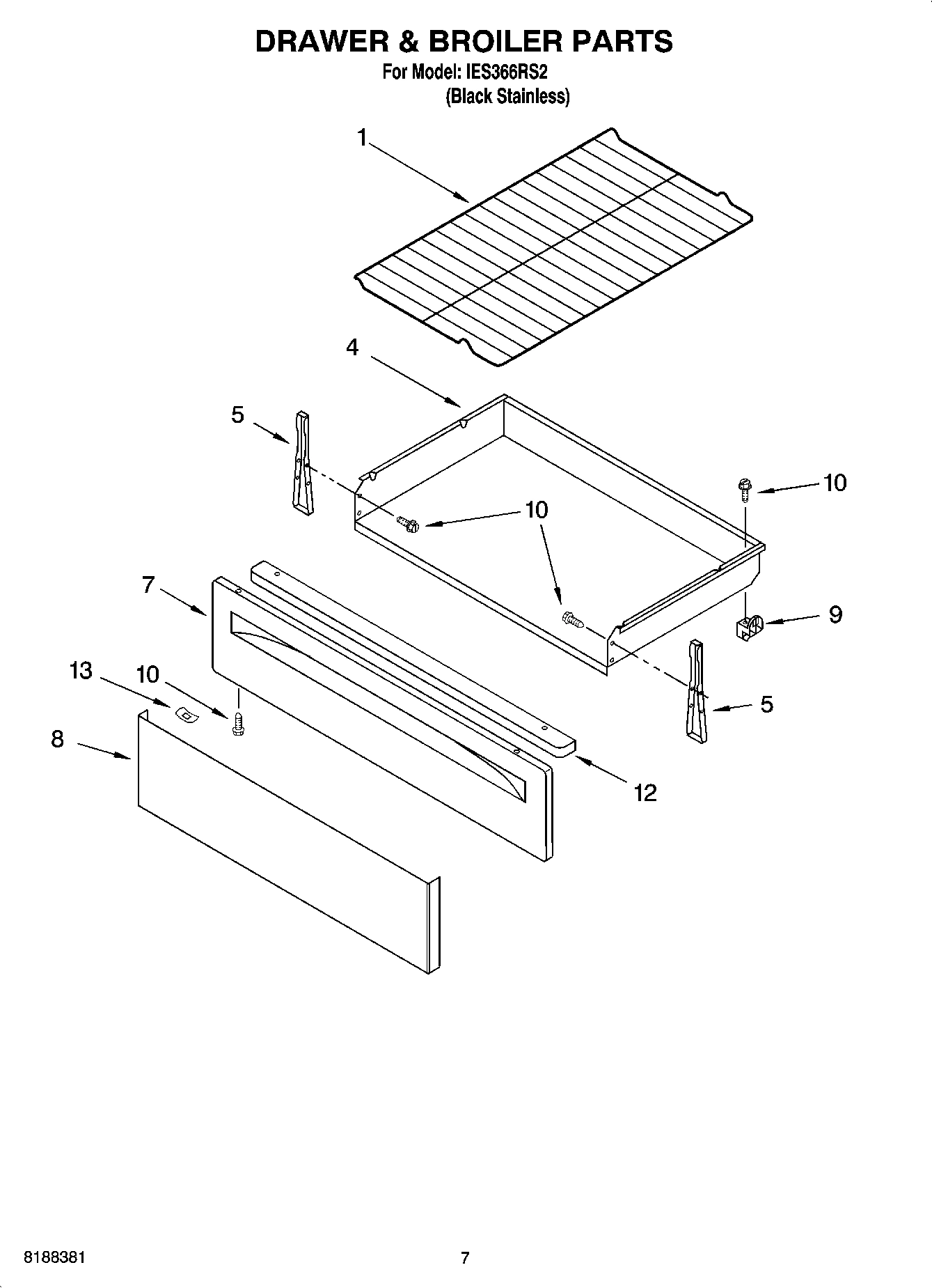 05 - DRAWER & BROILER PARTS, OPTIONAL PARTS