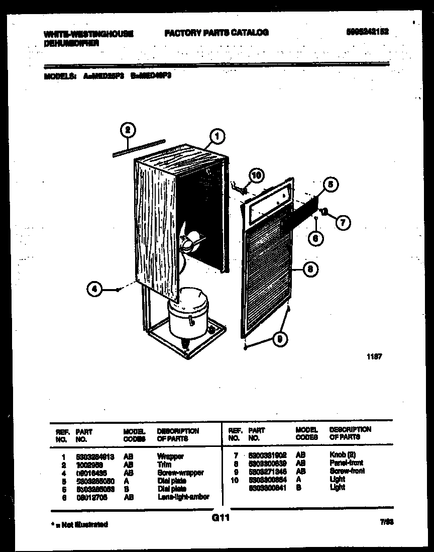 03 - CABINET AND CONTROL PARTS