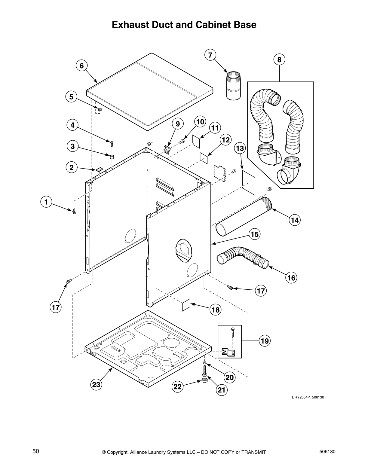 Exhaust Duct and Cabinet Base