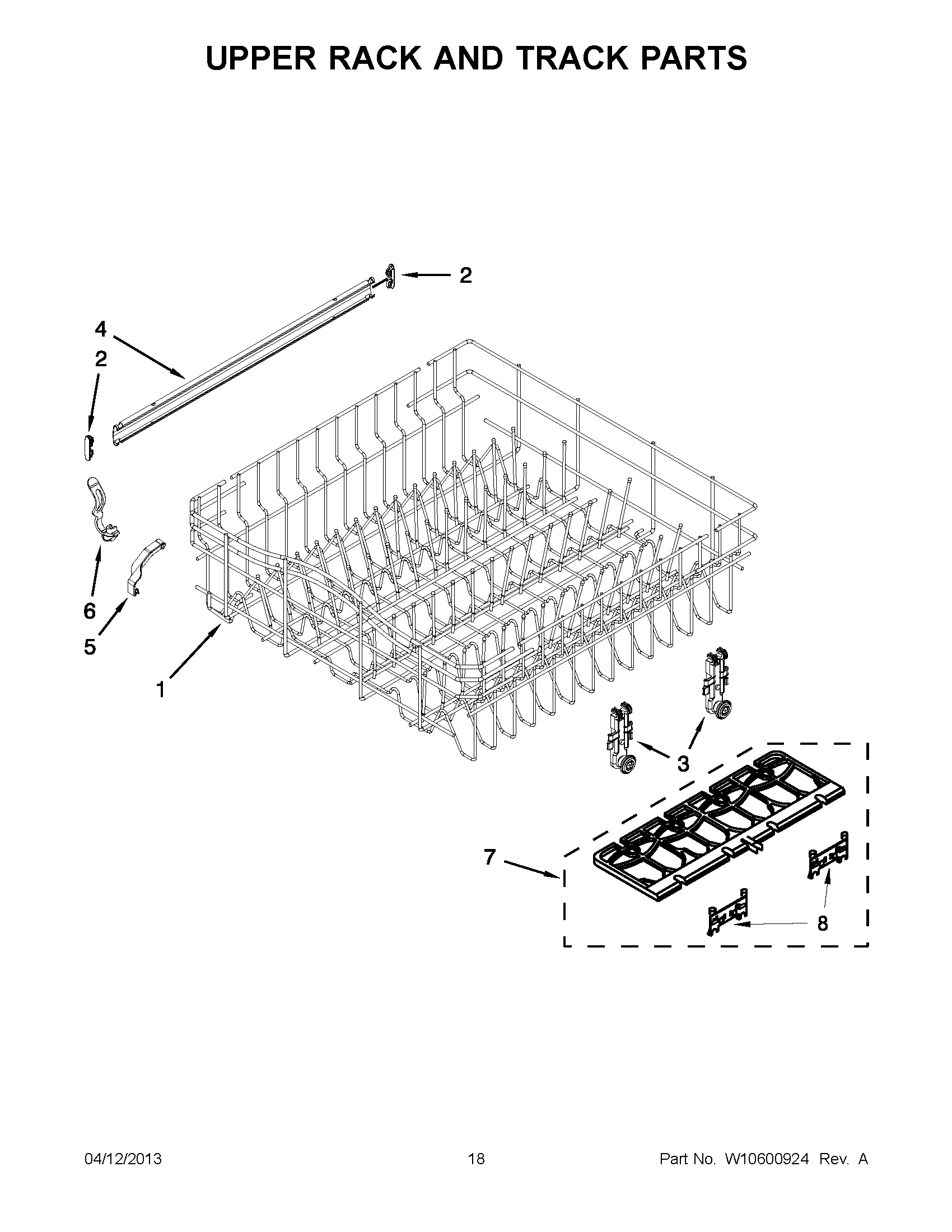 09 - UPPER RACK AND TRACK PARTS