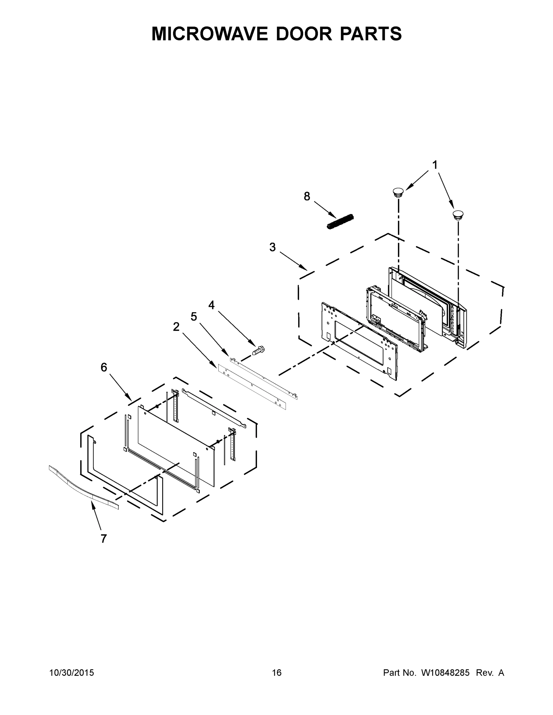 09 - MICROWAVE DOOR PARTS