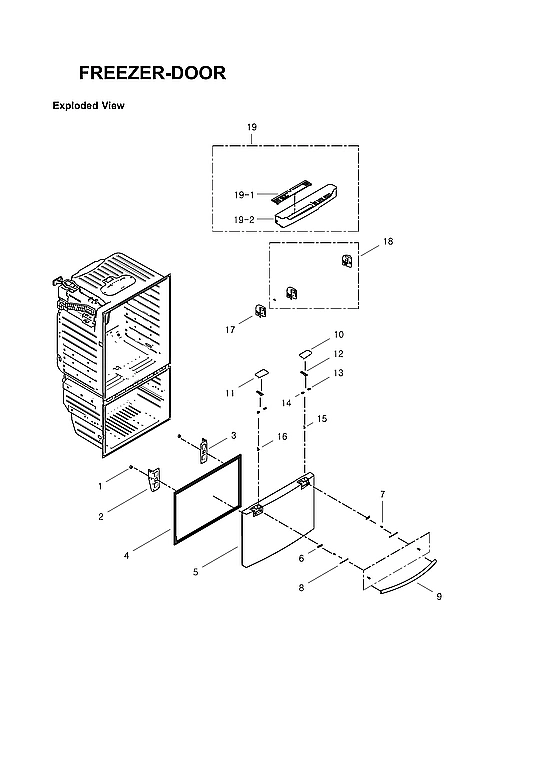 Freezer Door Parts