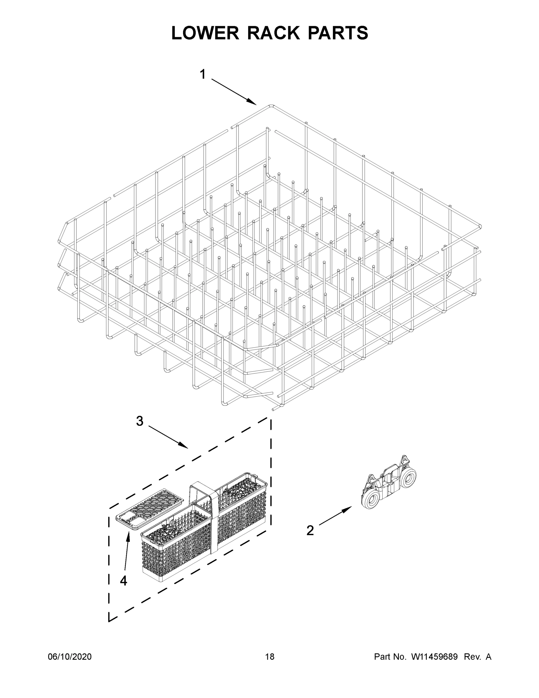 10 - LOWER RACK PARTS