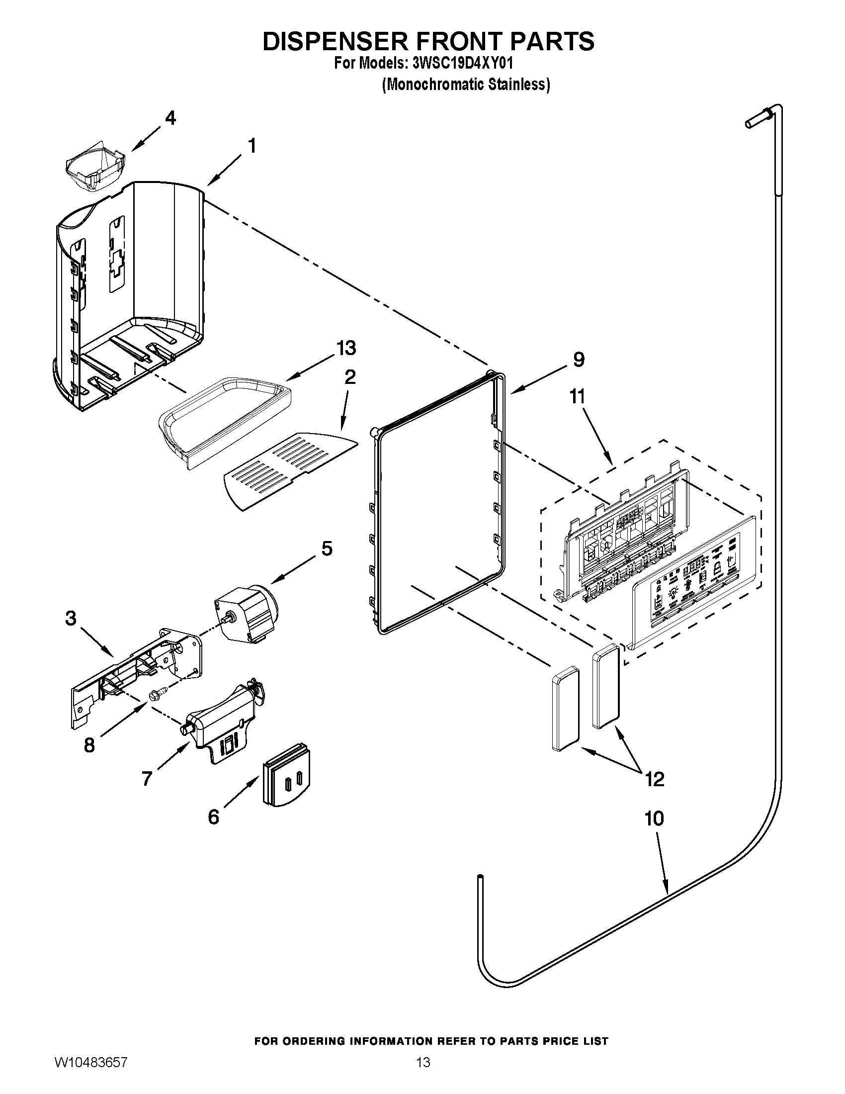 08 - DISPENSER FRONT PARTS