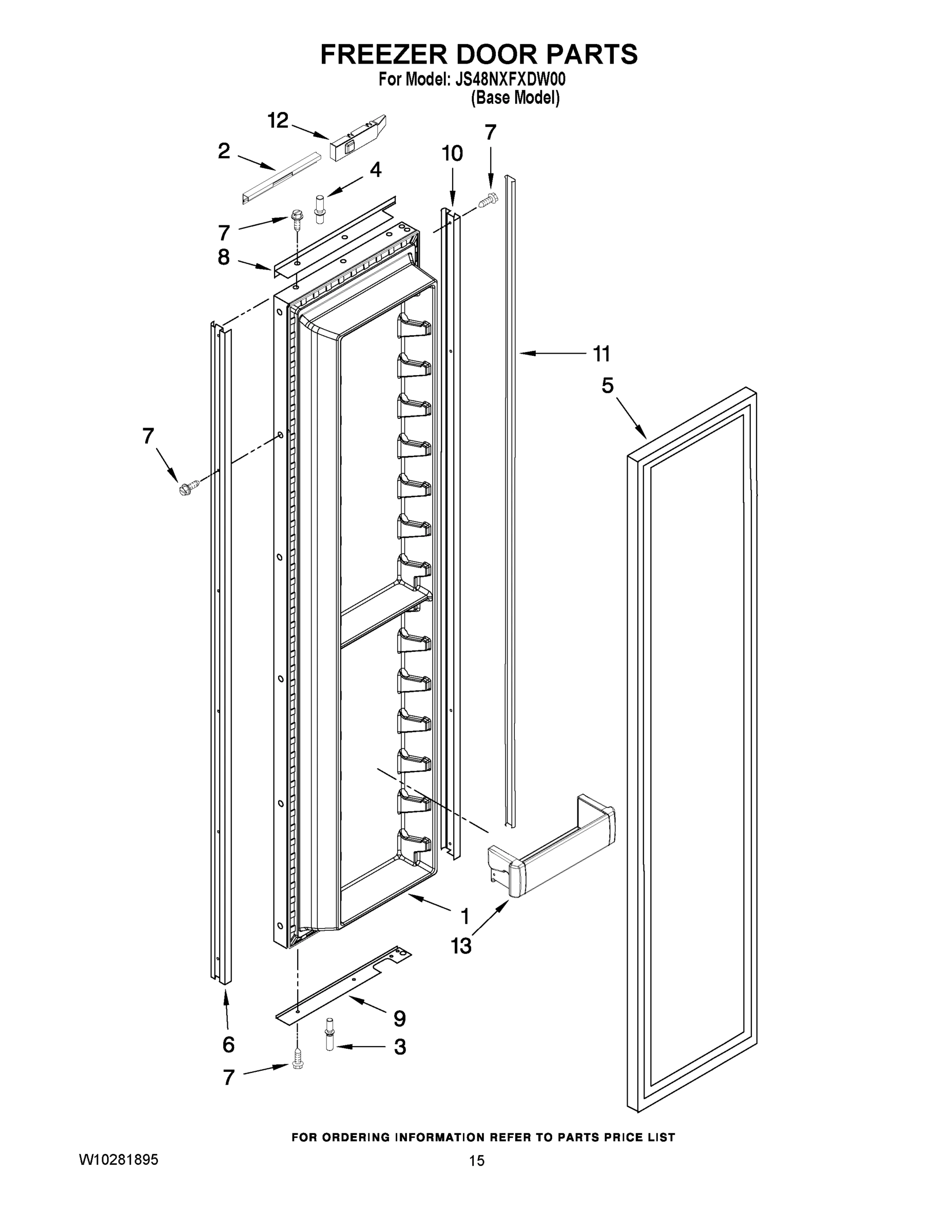 10 - FREEZER DOOR PARTS