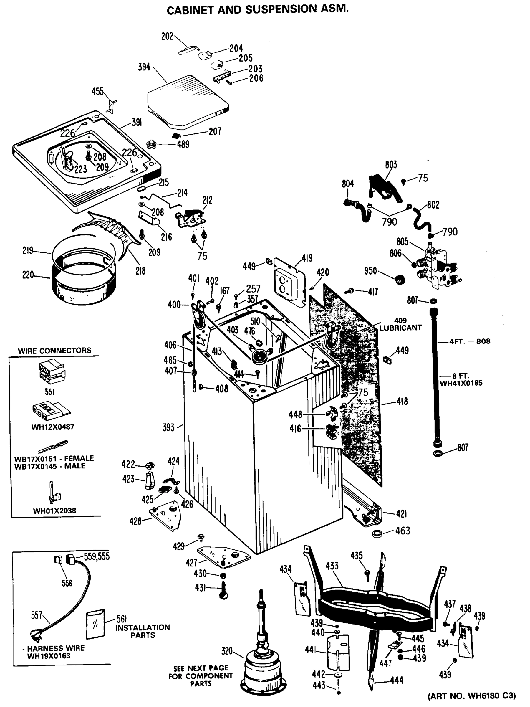 CABINET AND SUSPENSION ASM