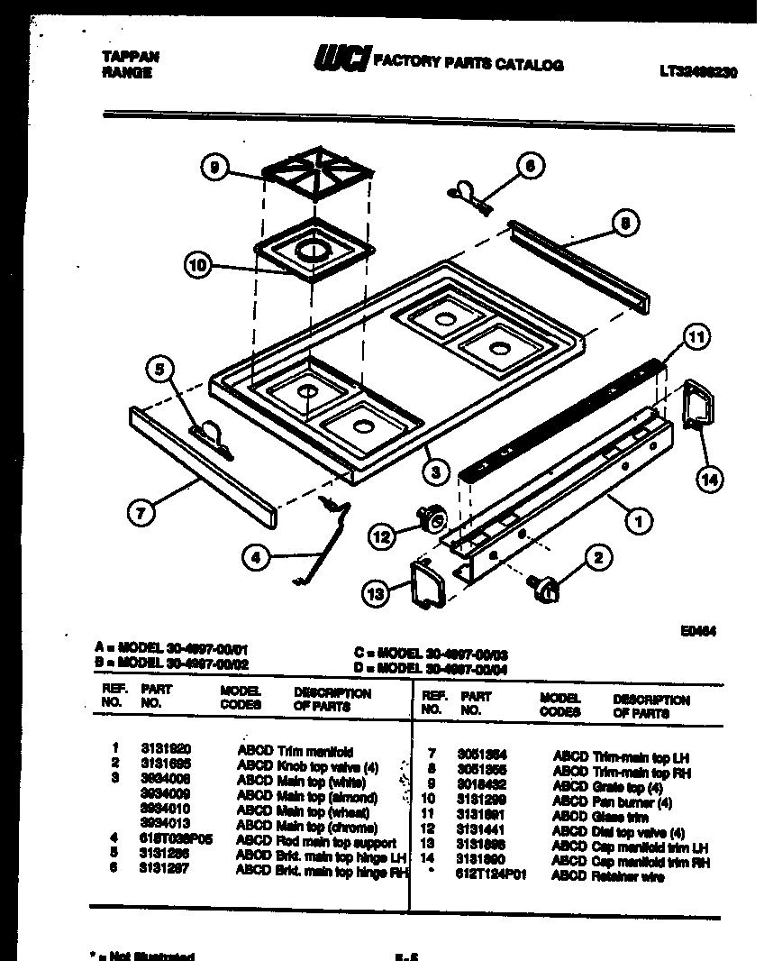 03 - COOKTOP PARTS