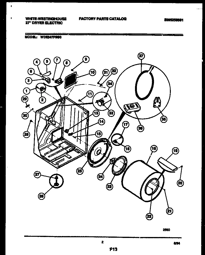 02 - CABINET AND COMPONENT PARTS