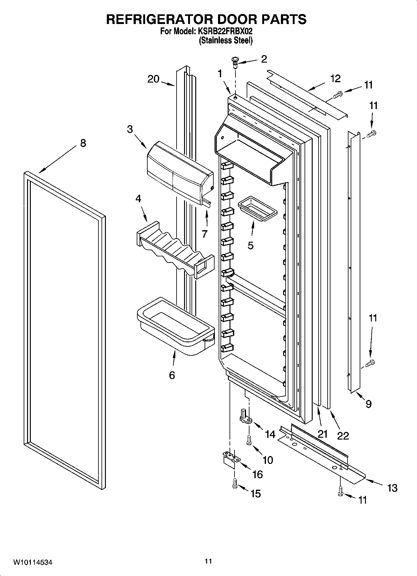 07 - REFRIGERATOR DOOR PARTS