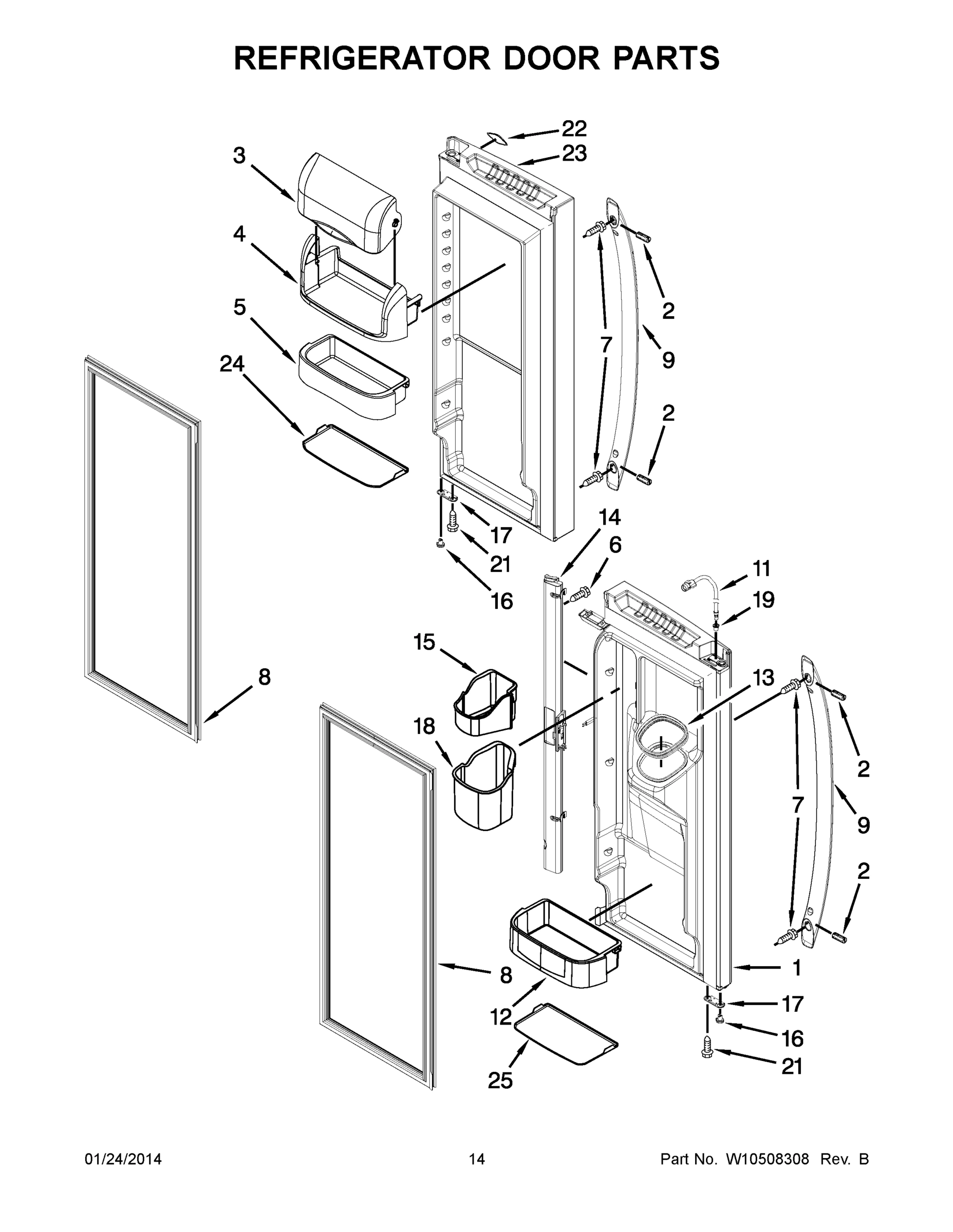 08 - REFRIGERATOR DOOR PARTS
