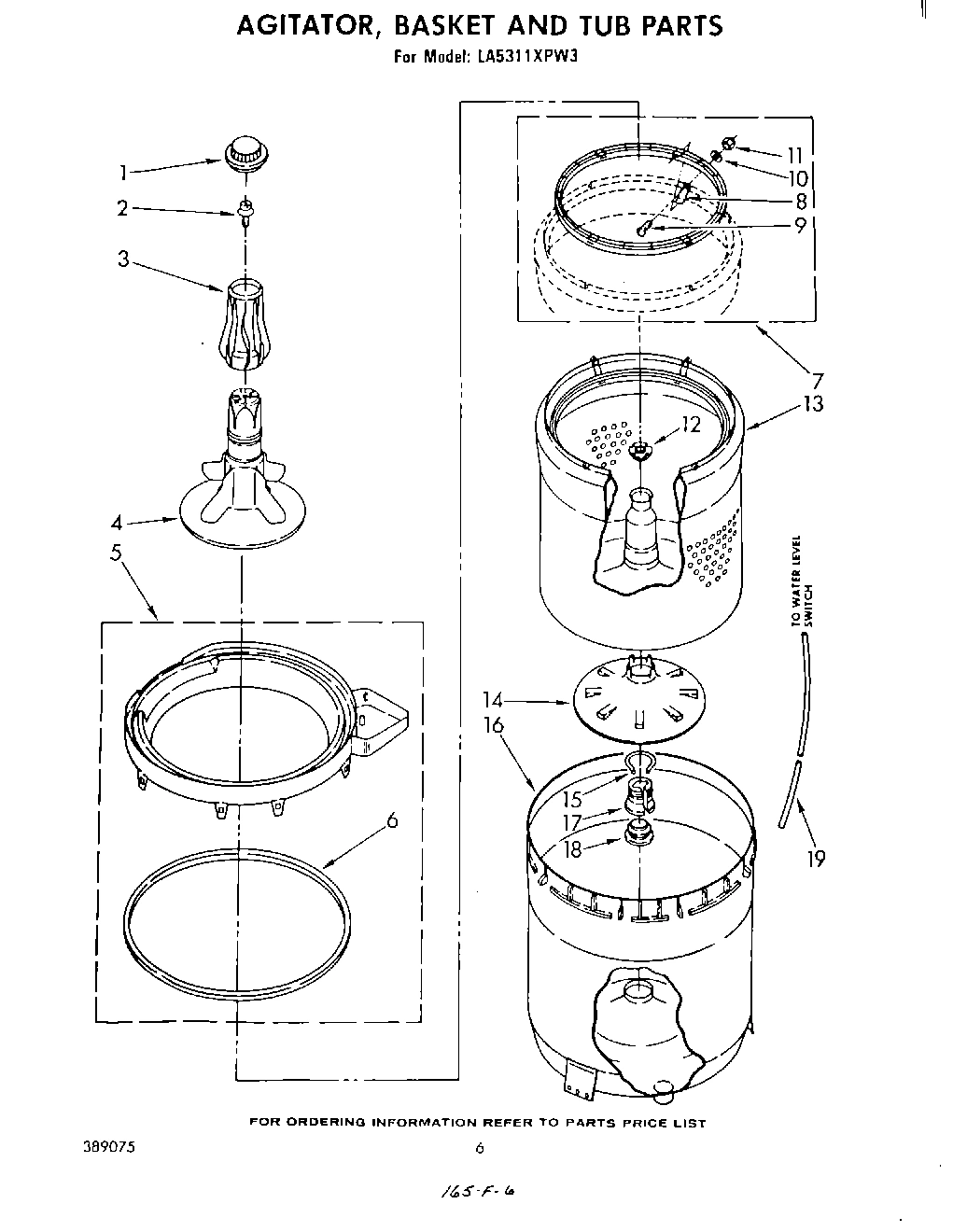 04 - AGITATOR, BASKET AND TUB