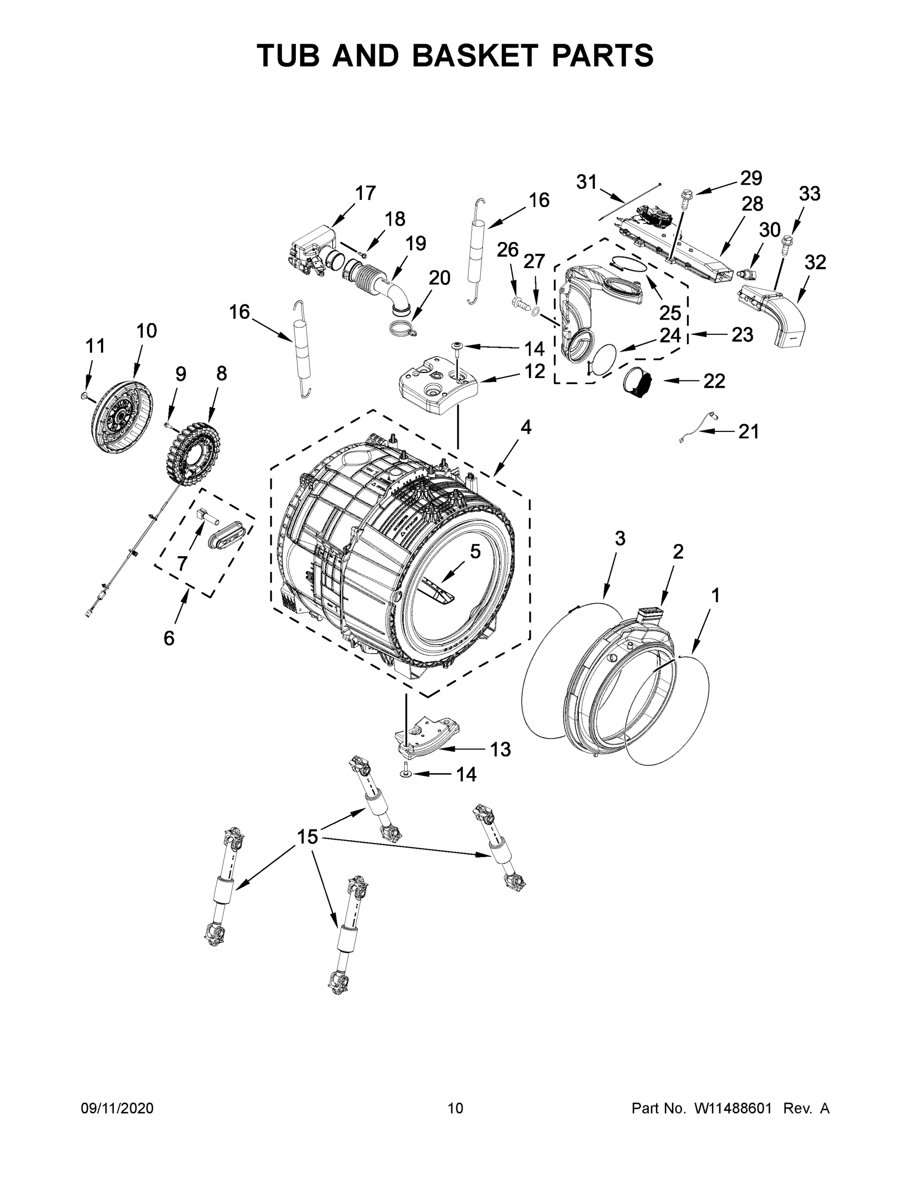 06 - TUB AND BASKET PARTS