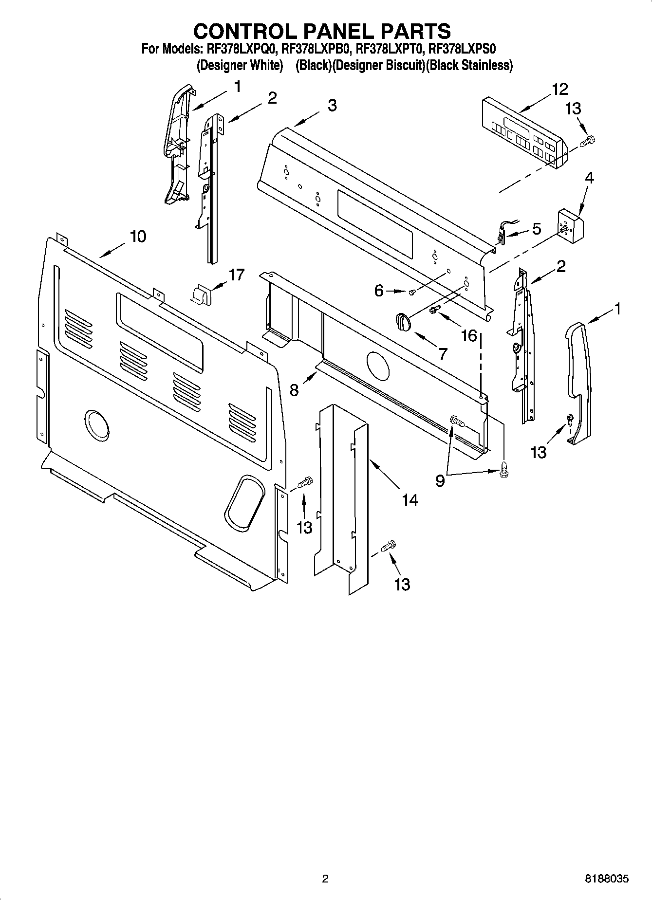 02 - CONTROL PANEL PARTS