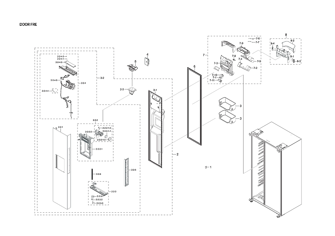 Freezer Door Parts