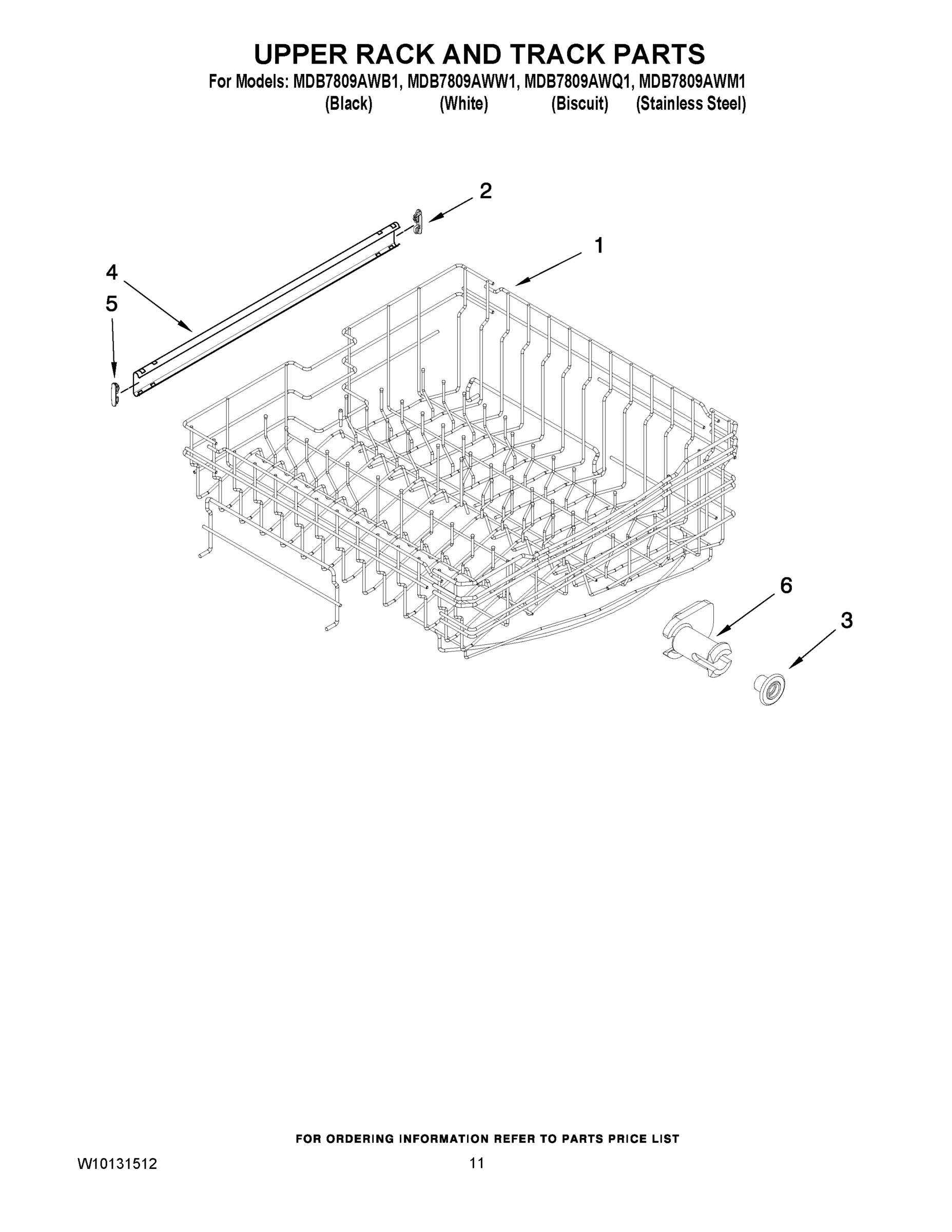 09 - UPPER RACK AND TRACK PARTS