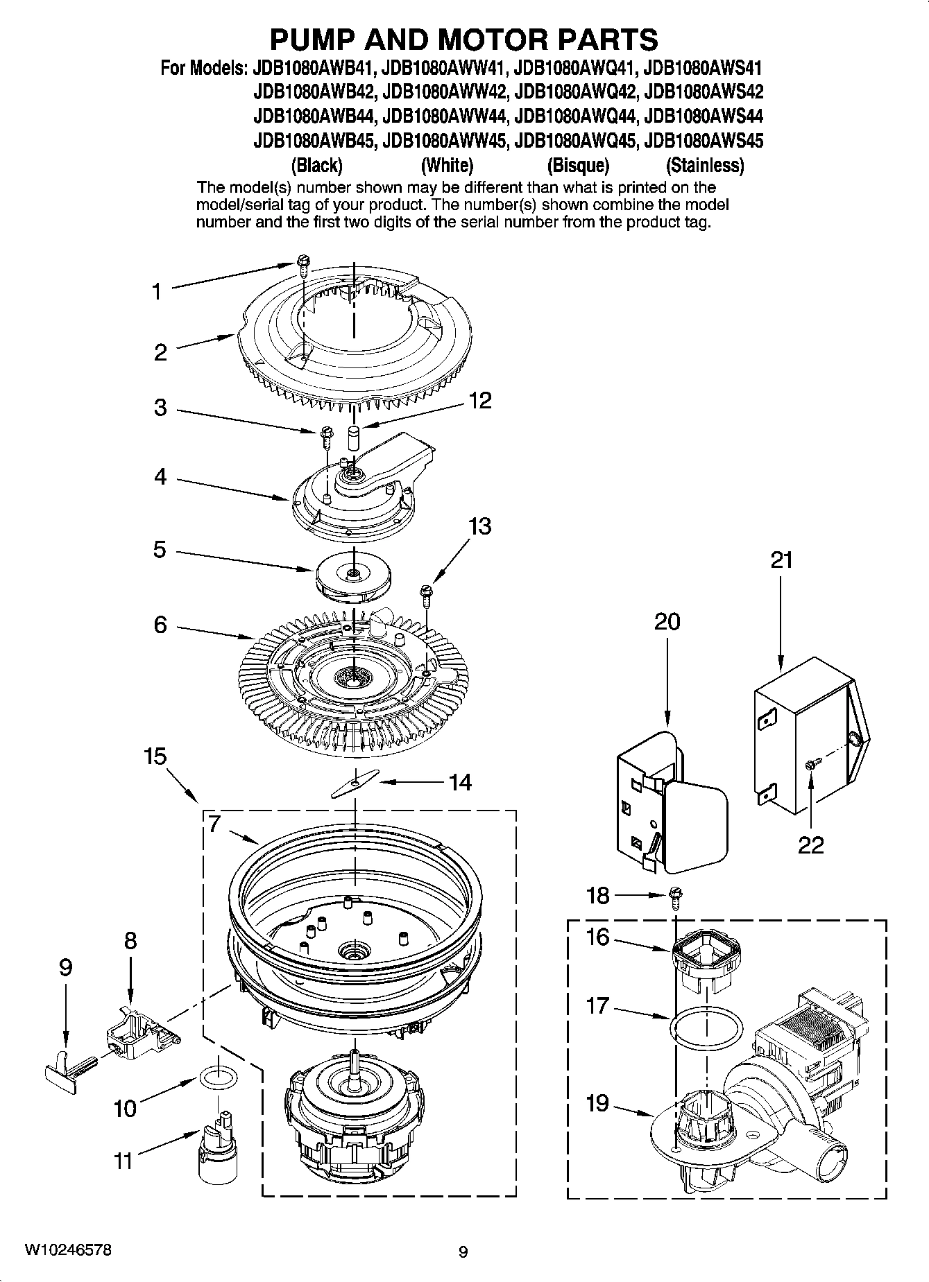08 - PUMP AND MOTOR PARTS