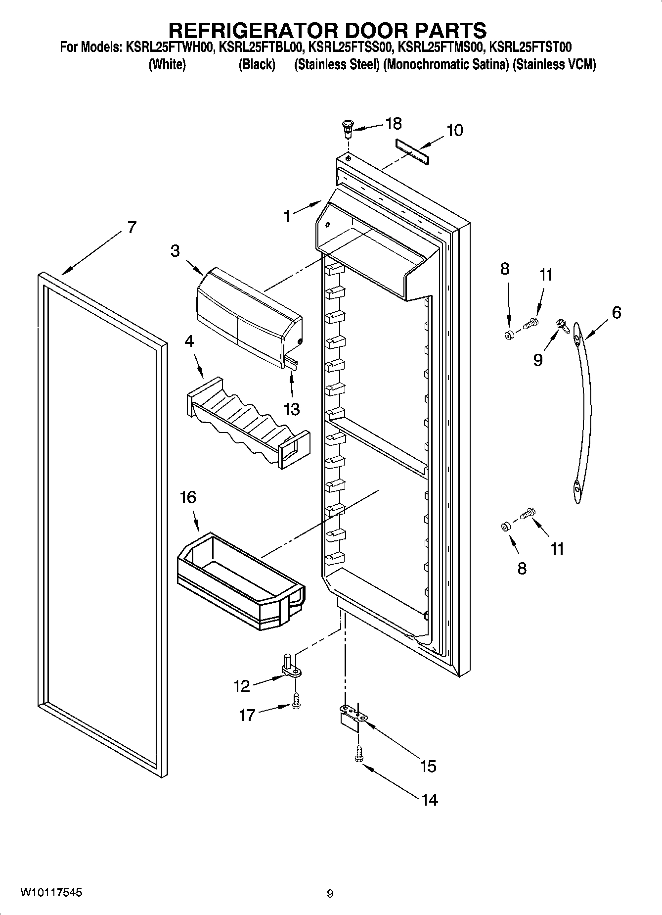06 - REFRIGERATOR DOOR PARTS