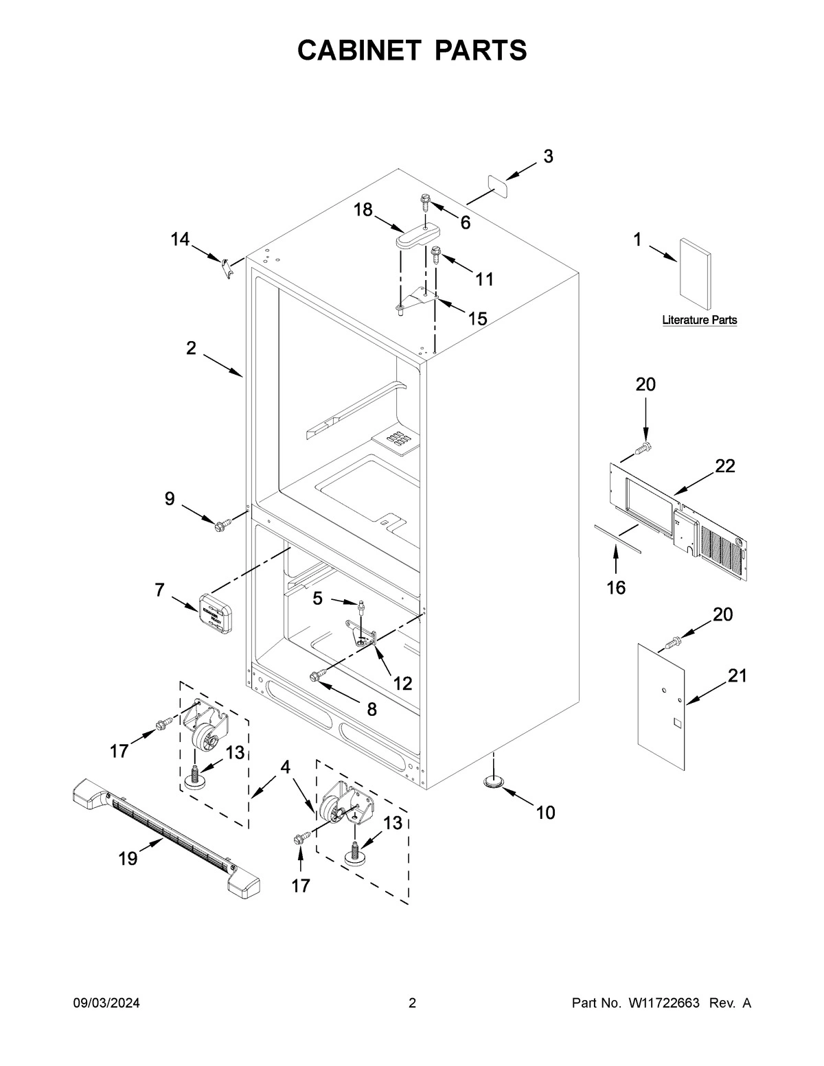 02 - CABINET PARTS