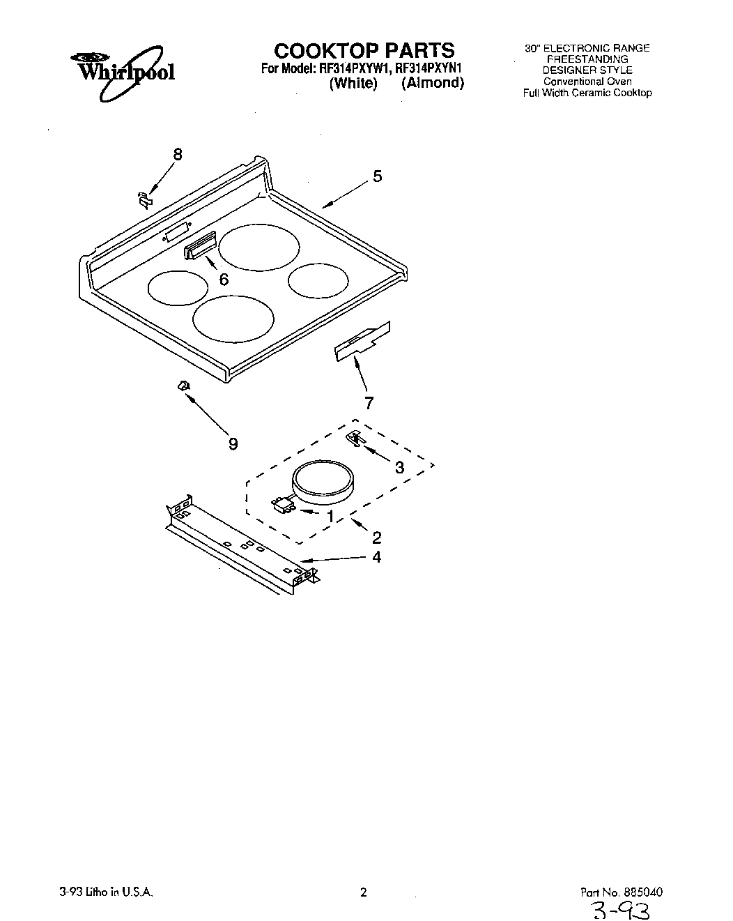 01 - COOKTOP, LIT/OPTIONAL