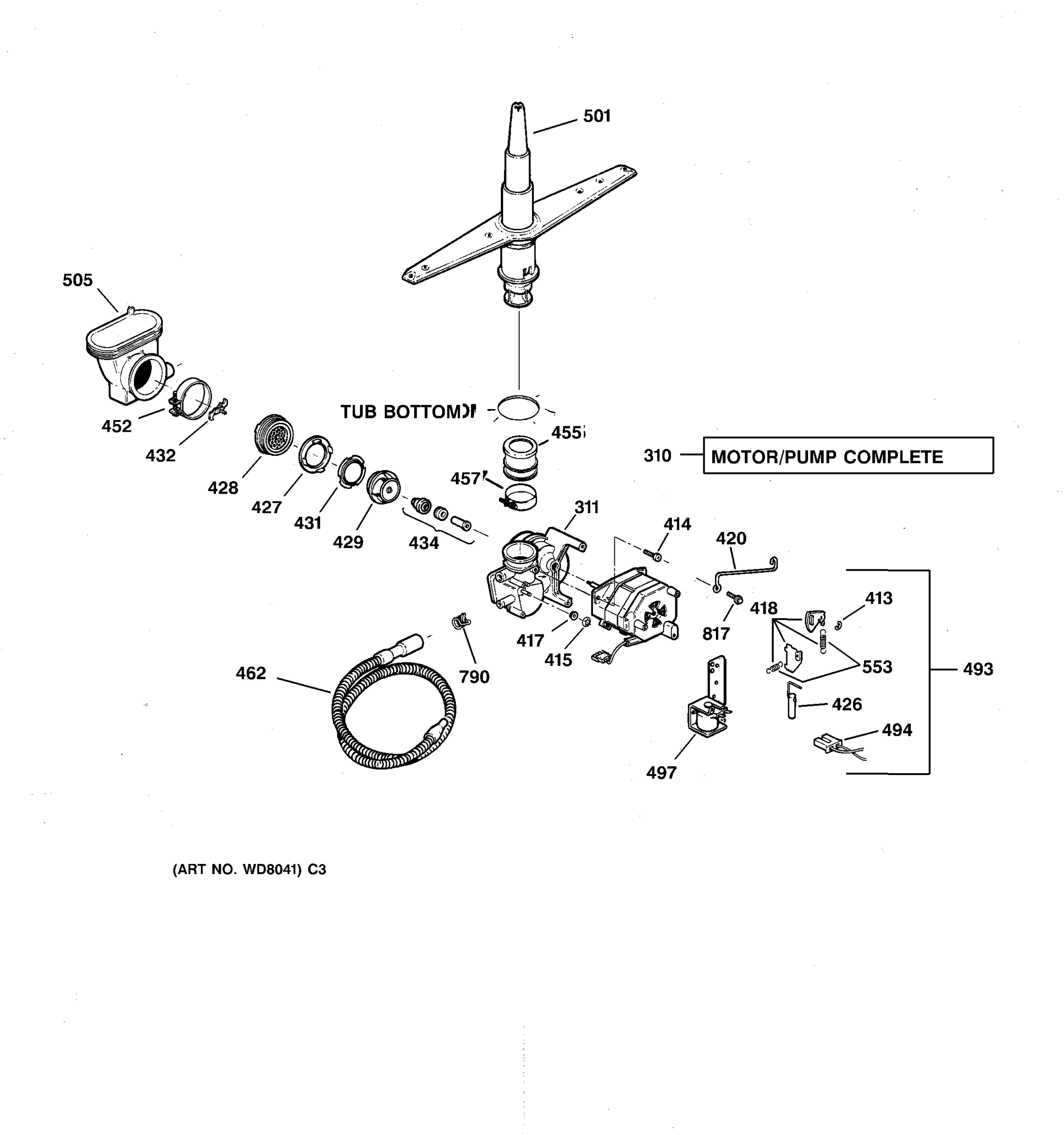 MOTOR-PUMP MECHANISM