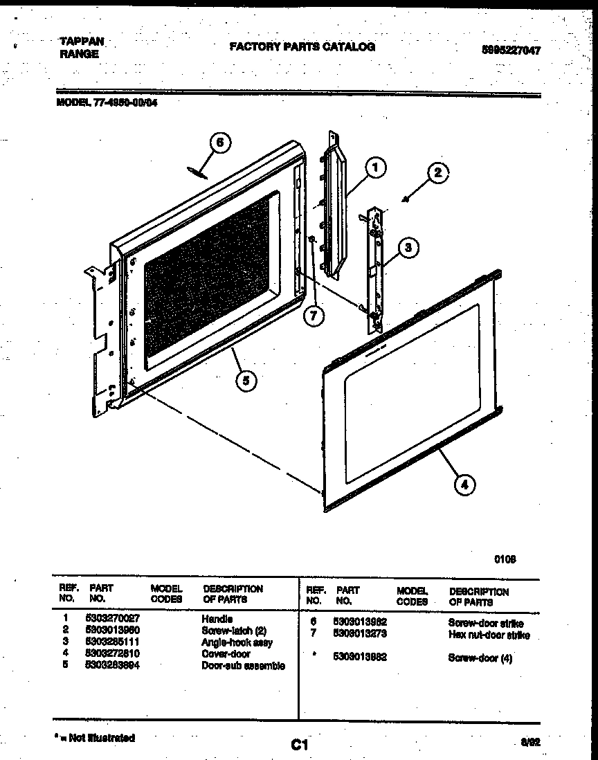 08 - UPPER OVEN DOOR PARTS