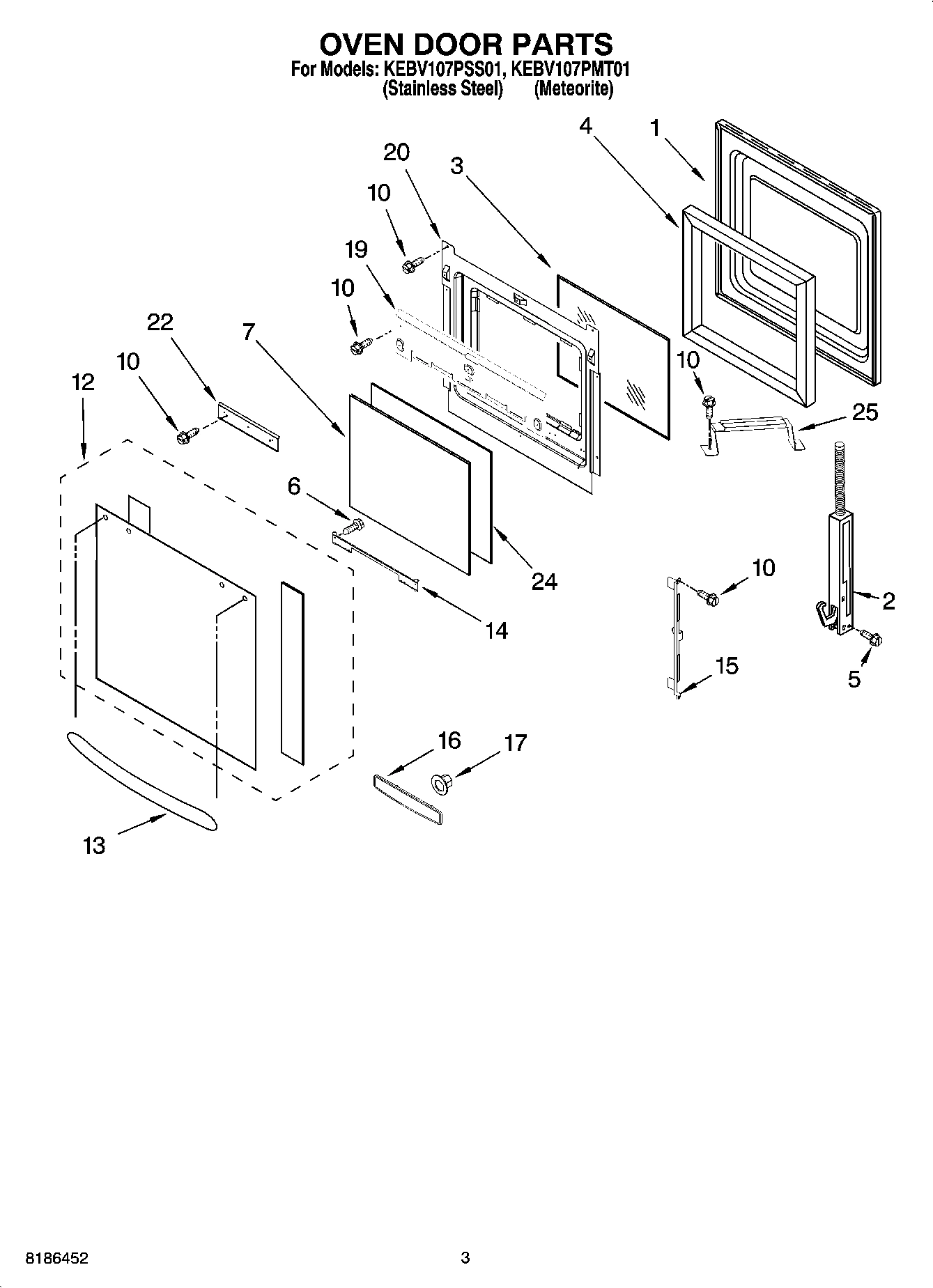02 - OVEN DOOR PARTS