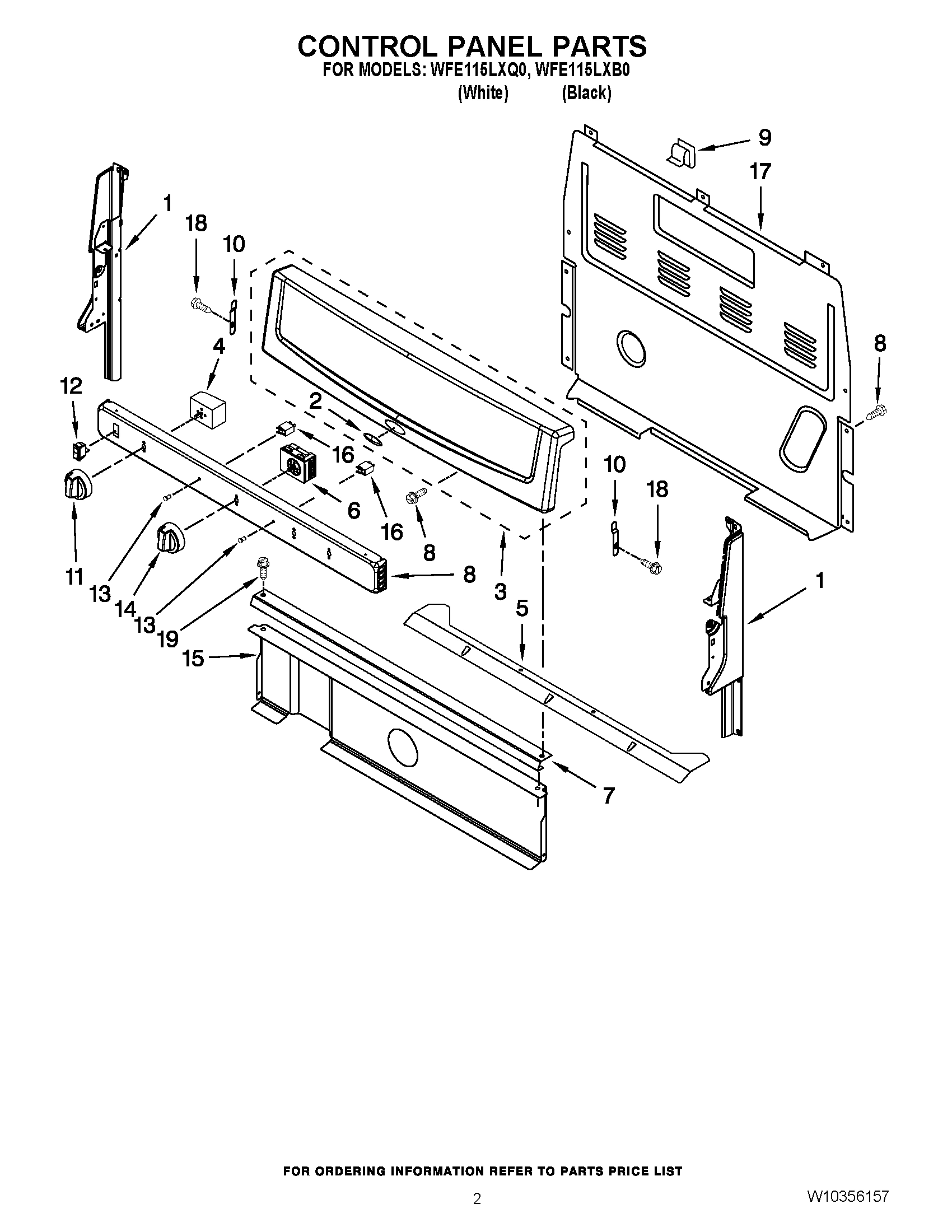 02 - CONTROL PANEL PARTS