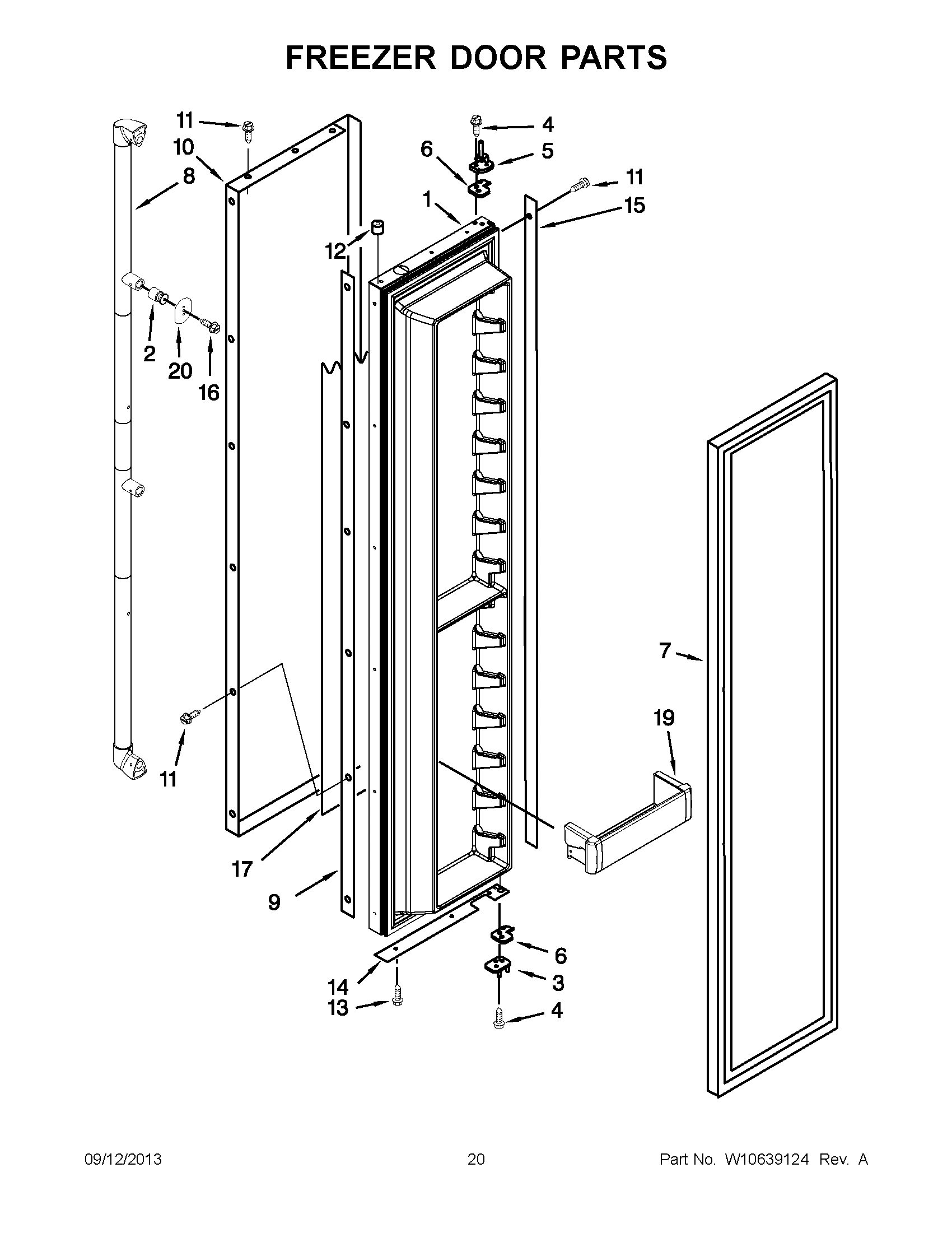 11 - FREEZER DOOR PARTS