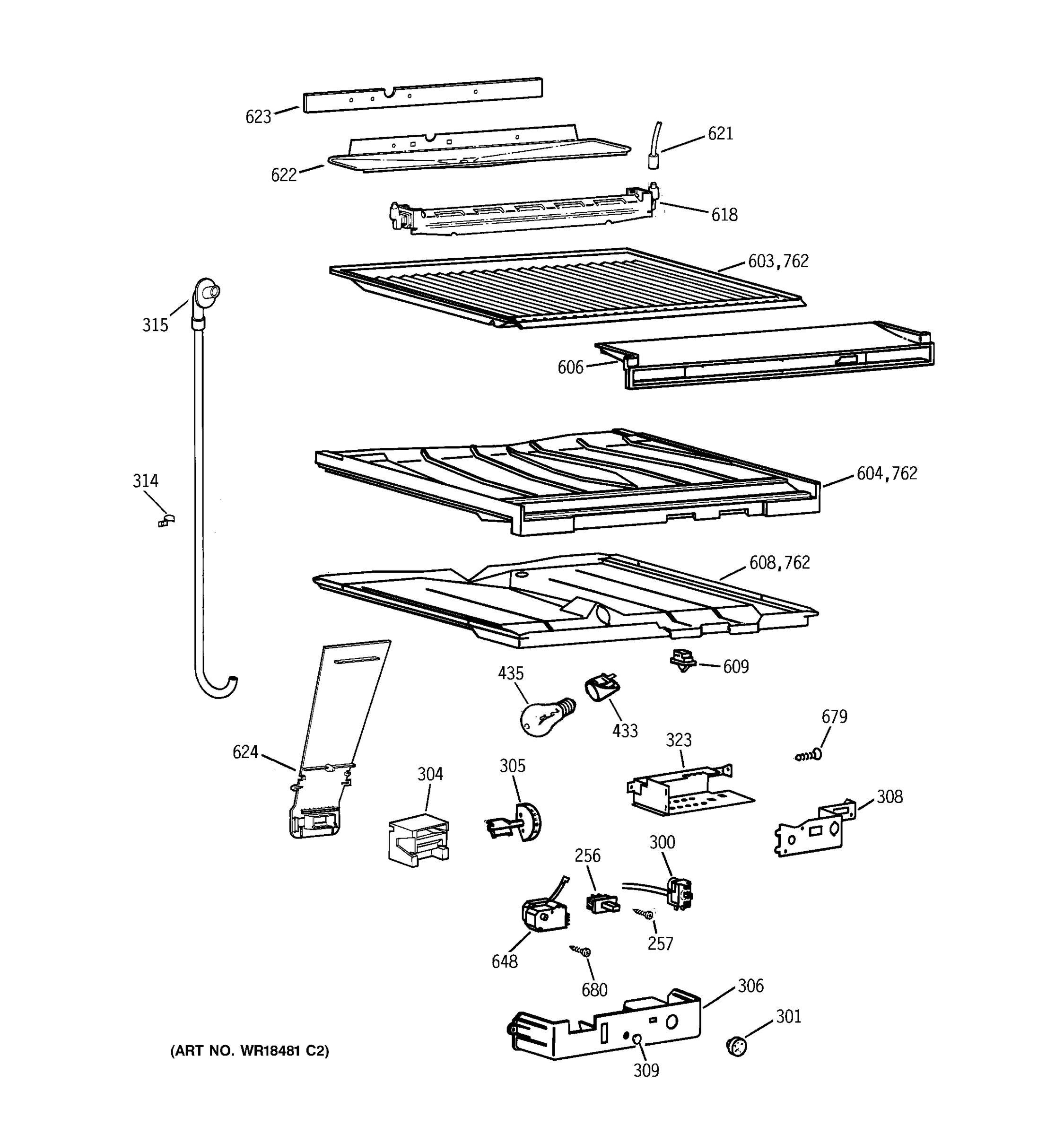 COMPARTMENT SEPARATOR PARTS