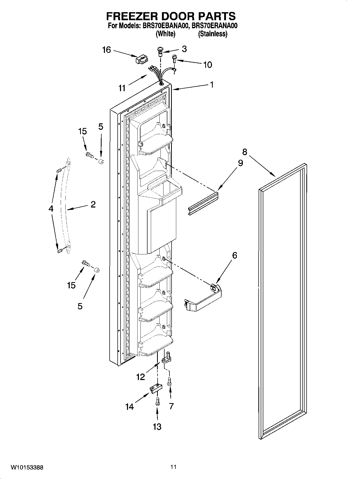 07 - FREEZER DOOR PARTS