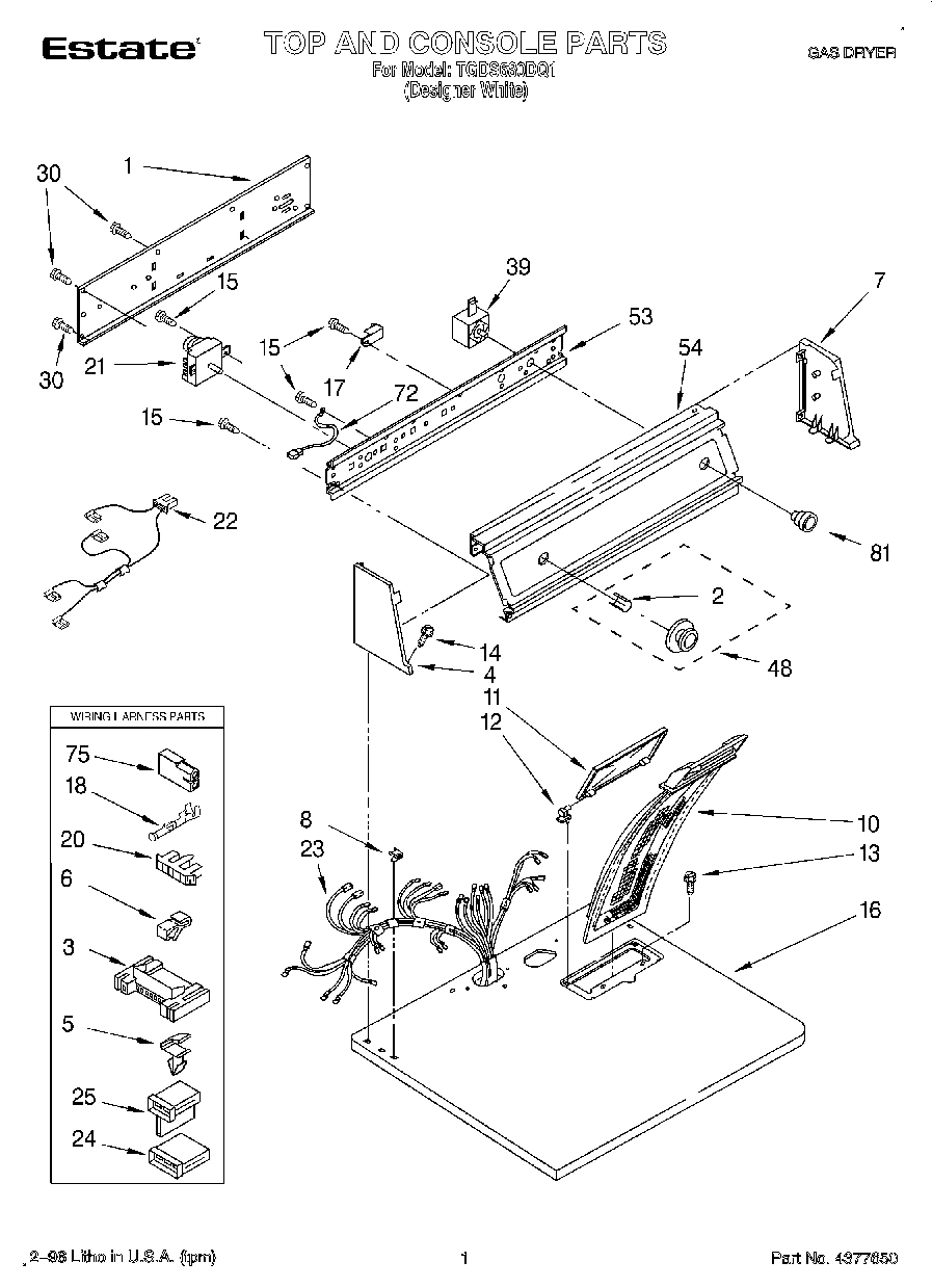01 - TOP AND CONSOLE, LIT/OPTIONAL