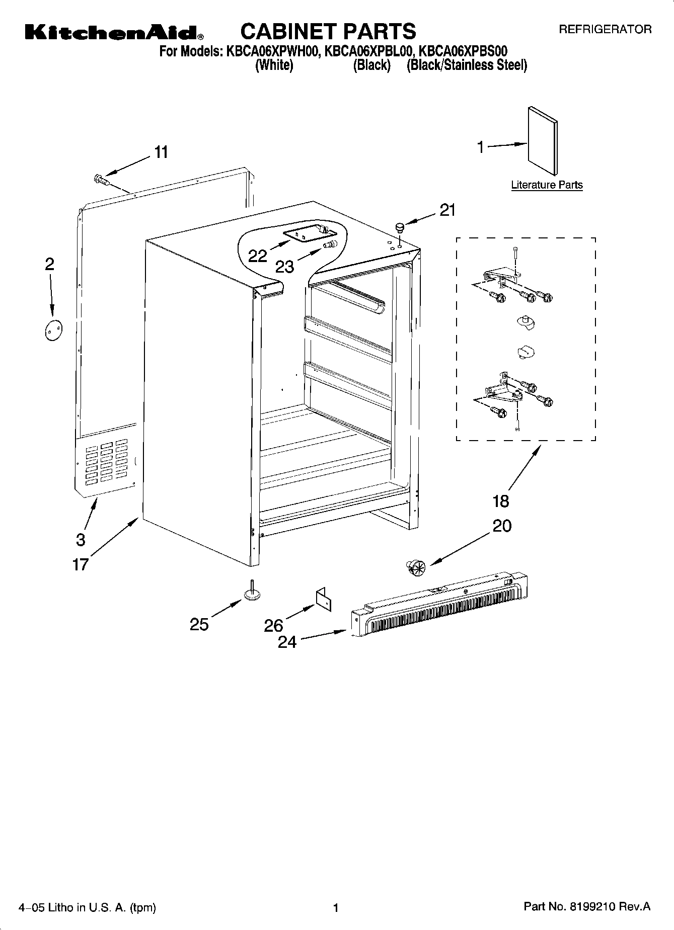 01 - CABINET PARTS