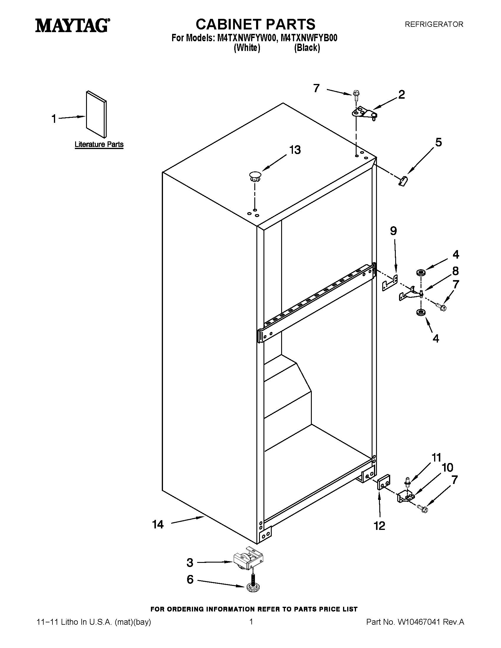 01 - CABINET PARTS