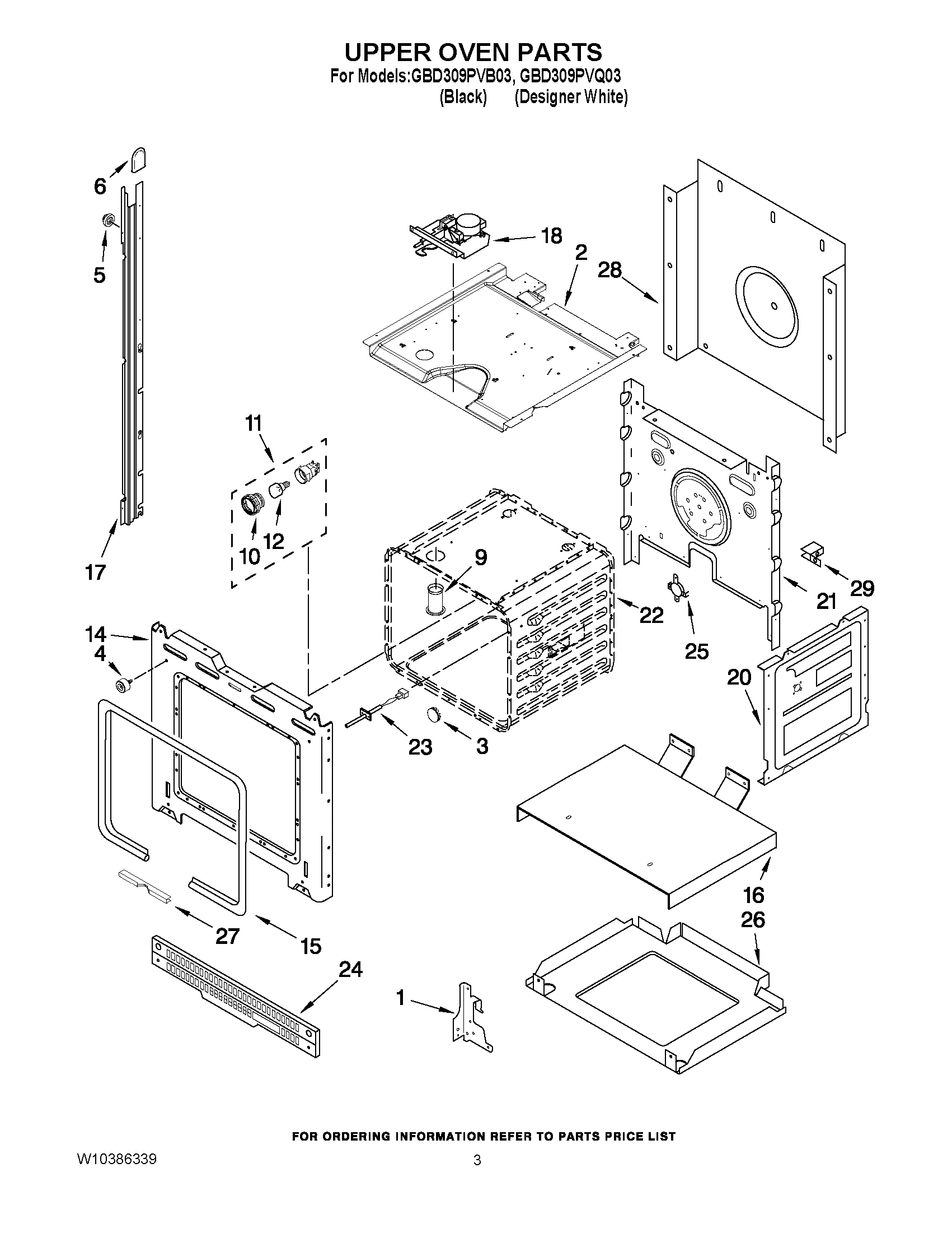 02 - UPPER OVEN PARTS