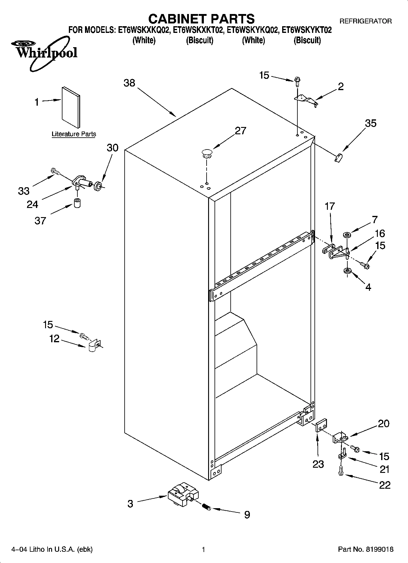 01 - CABINET PARTS
