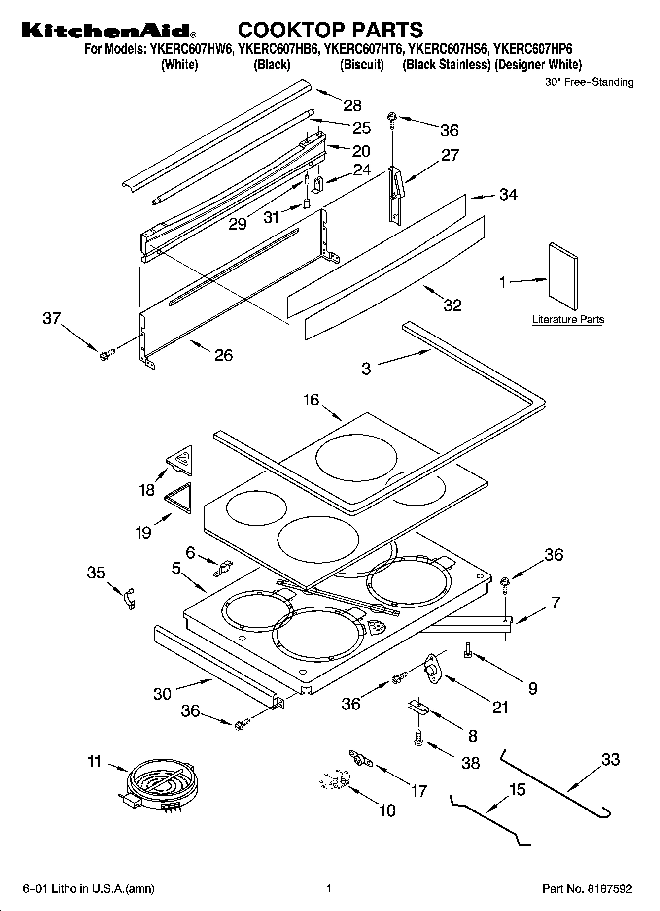 01 - COOKTOP PARTS