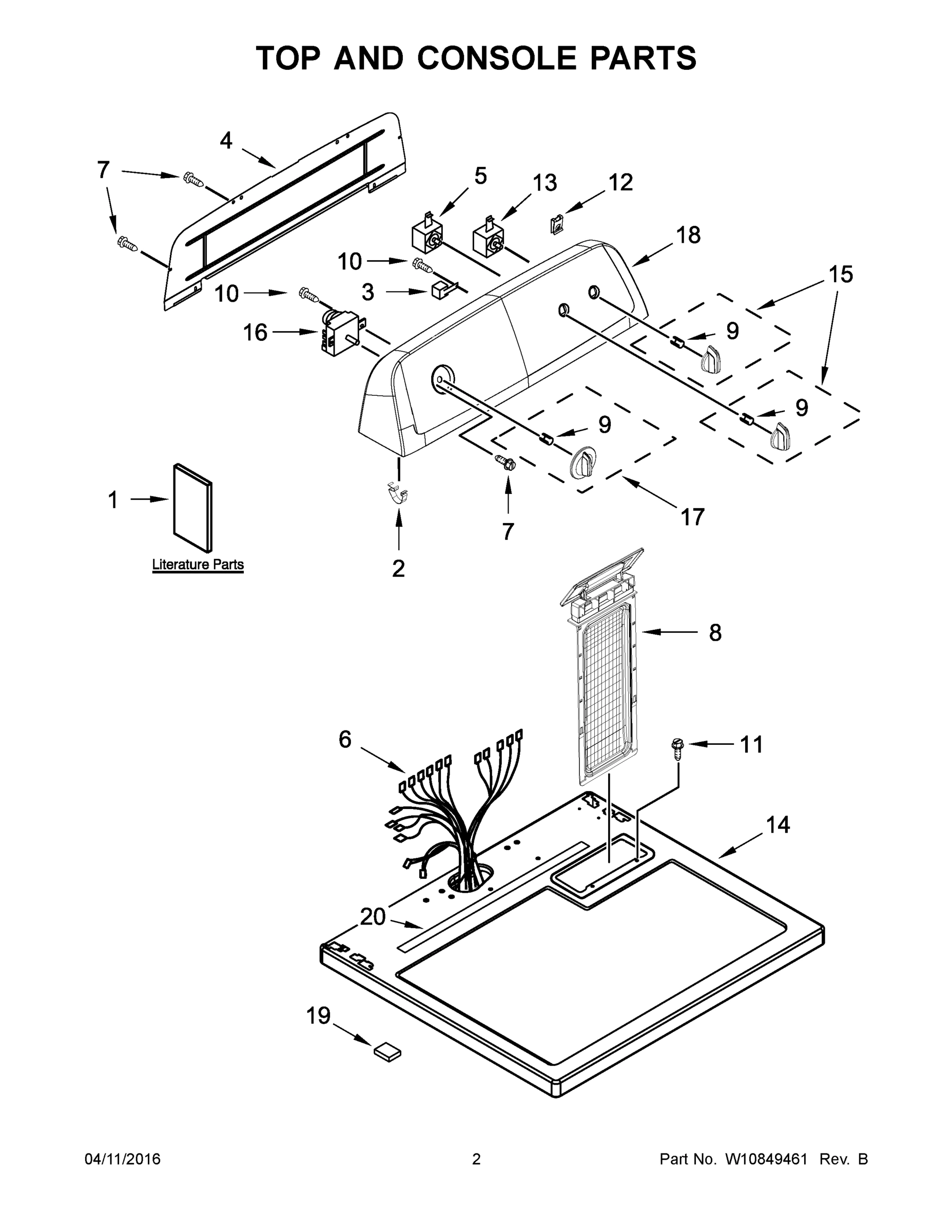 02 - TOP AND CONSOLE PARTS
