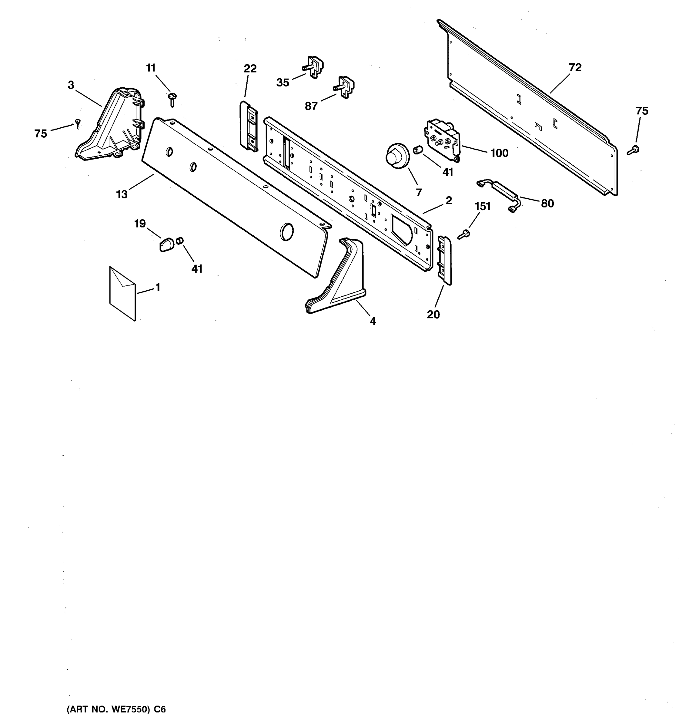 BACKSPLASH ASSEMBLY