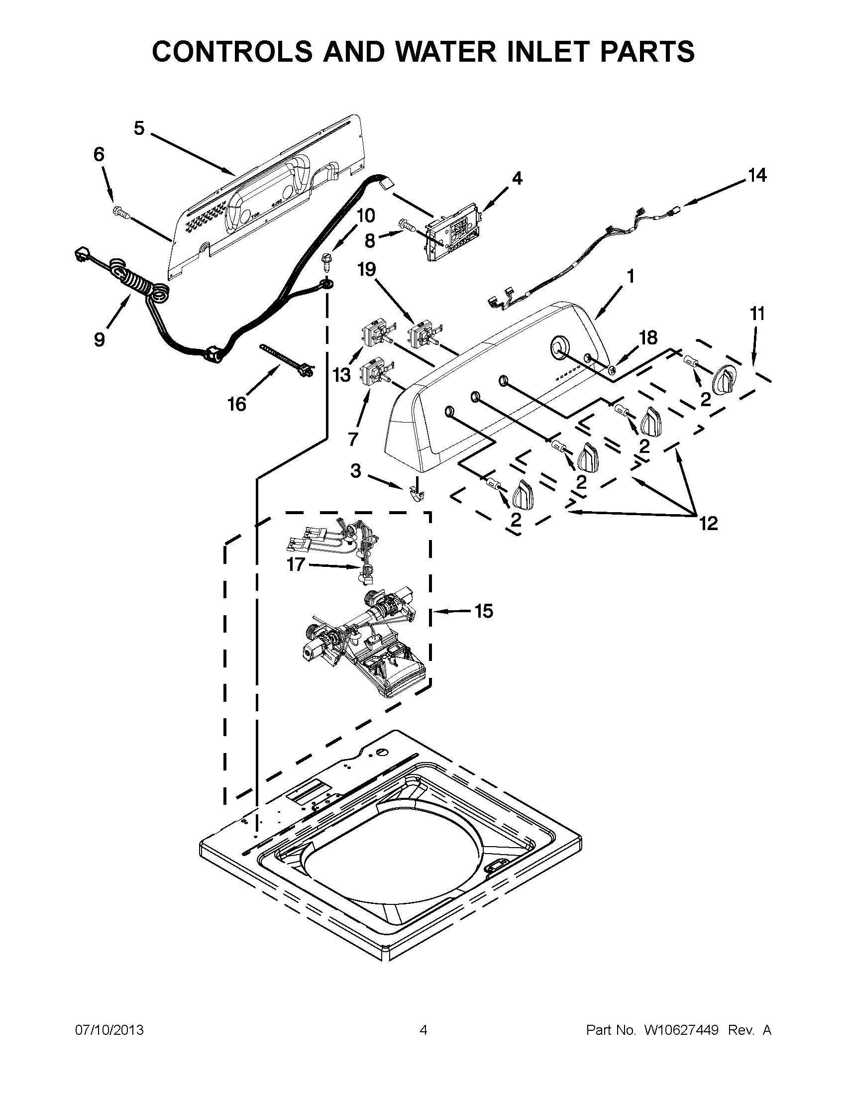 02 - CONTROLS AND WATER INLET PARTS