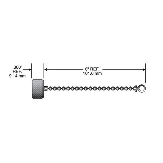 Single Key Closure Cap ext thr plug/Rcpt