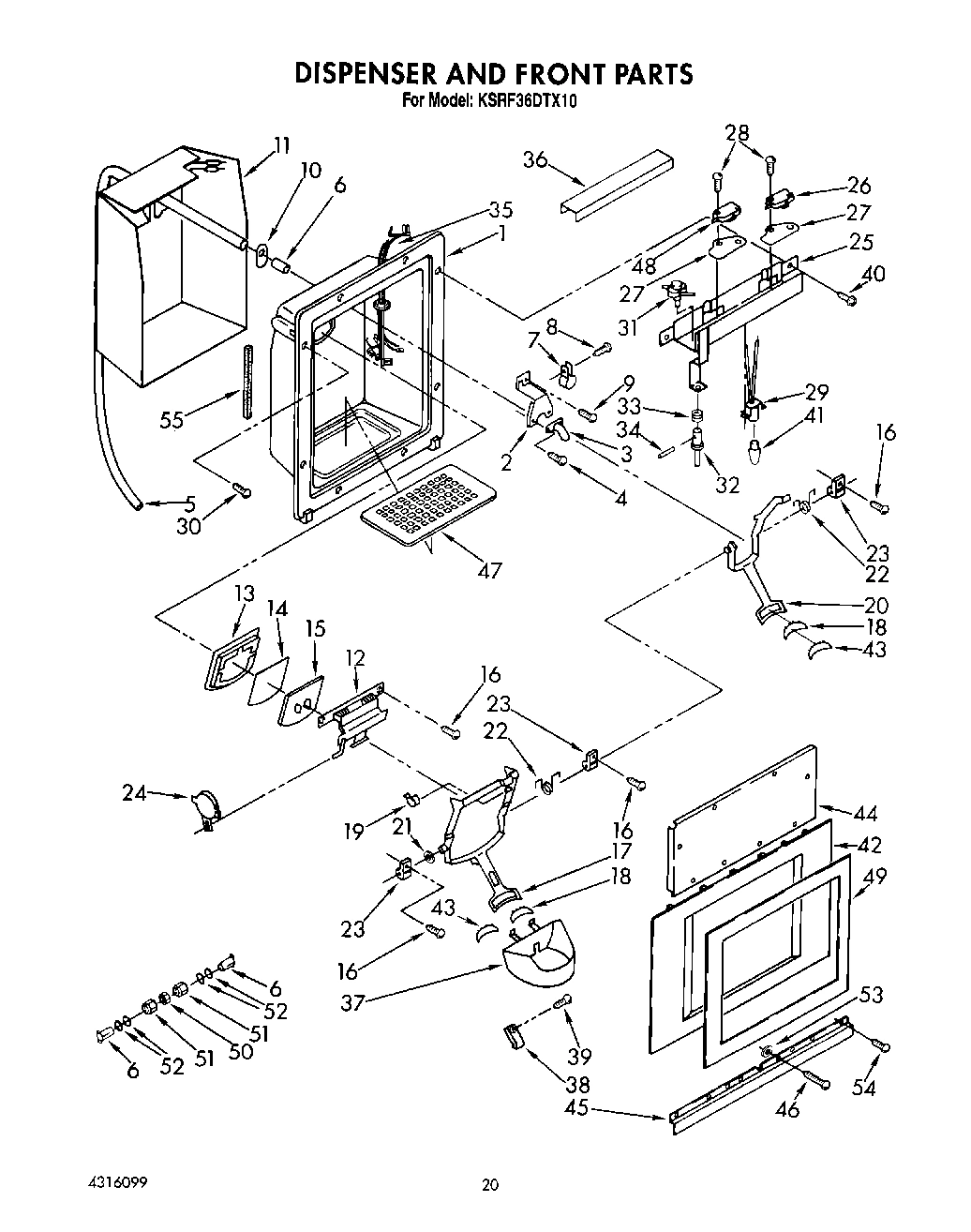 12 - DISPENSER AND FRONT