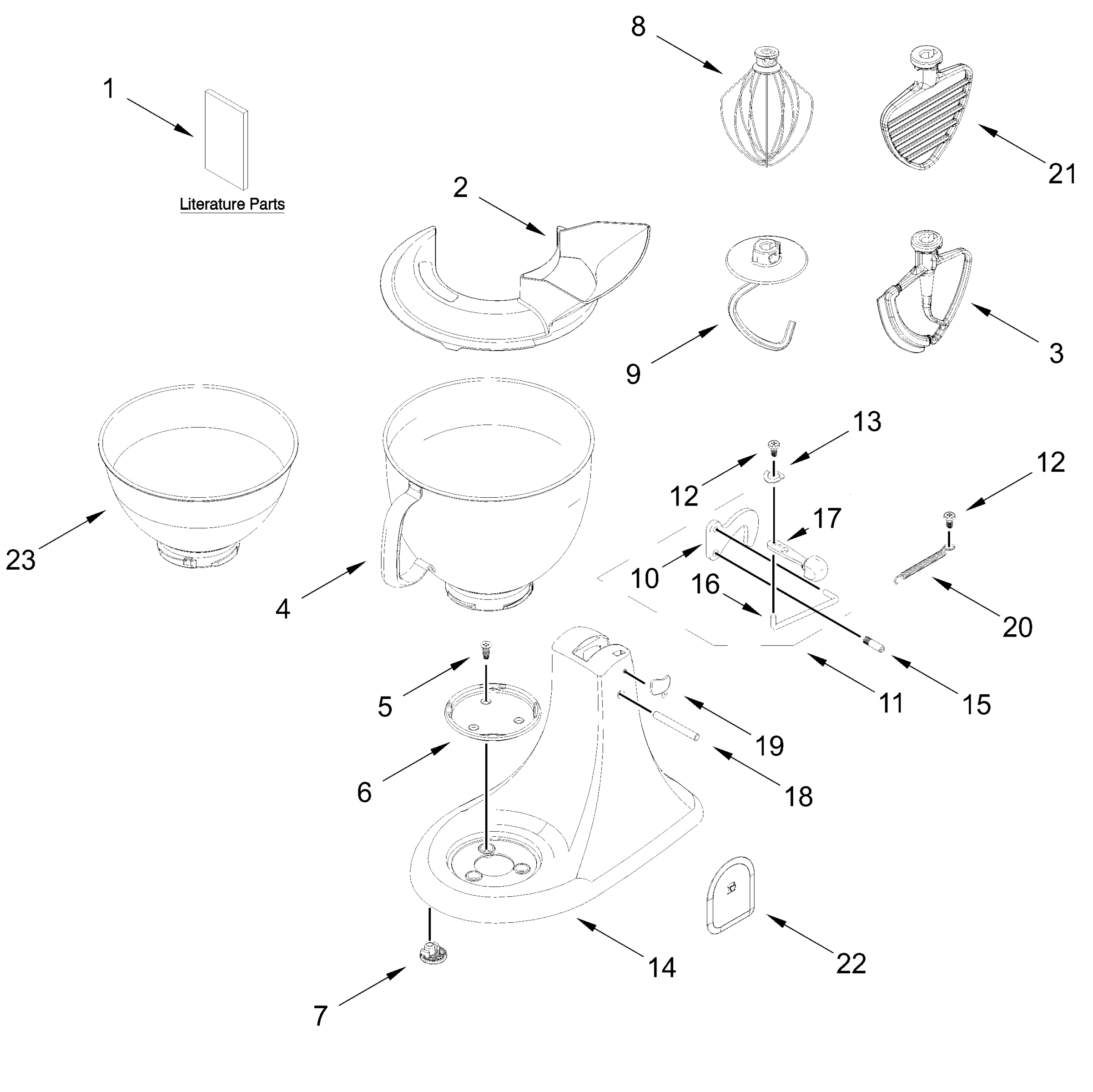 BASE AND PEDESTAL UNIT PARTS