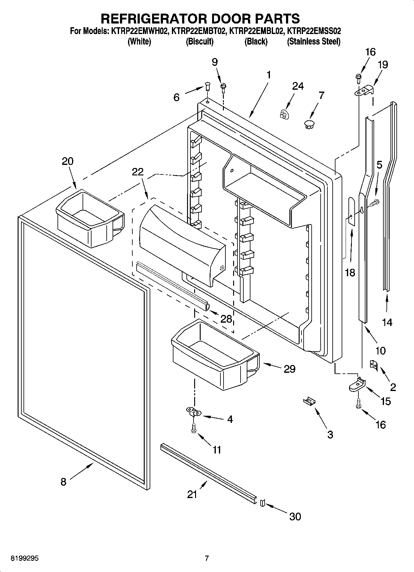 04 - REFRIGERATOR DOOR PARTS