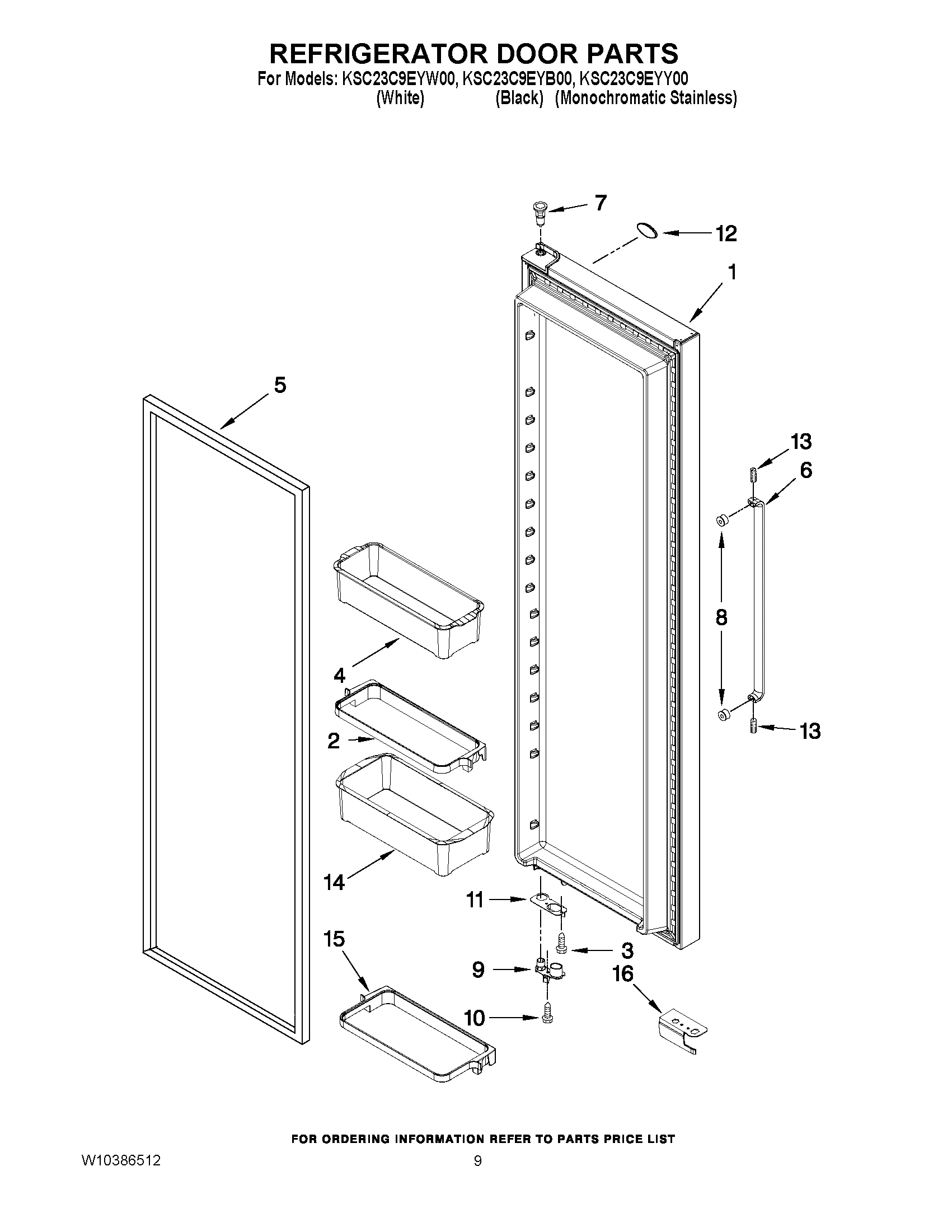 06 - REFRIGERATOR DOOR PARTS
